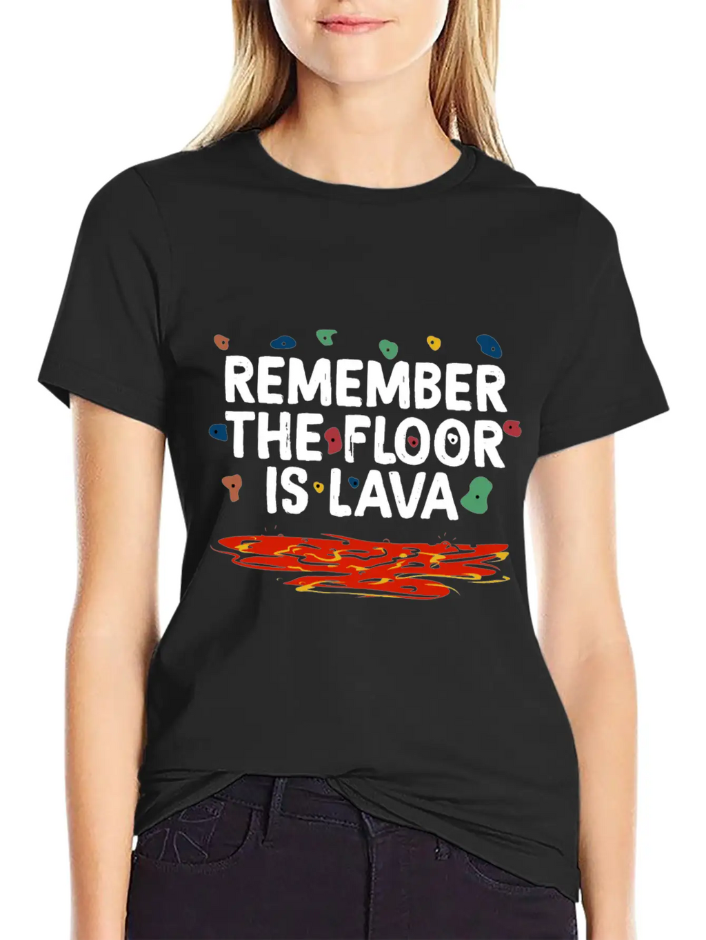 Floor Is Lava Bouldering Unisex Casual T-Shirt – Clean Design For Daily Comfort