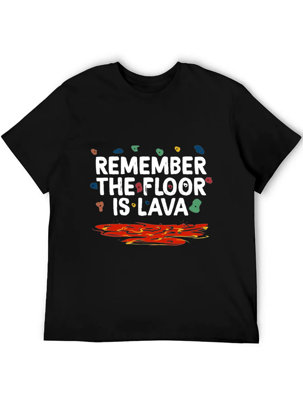 Floor Is Lava Bouldering Unisex Casual T-Shirt – Clean Design For Daily Comfort