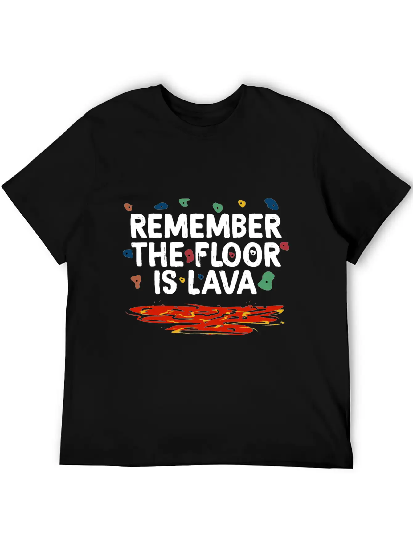 Floor Is Lava Bouldering Unisex Casual T-Shirt – Clean Design For Daily Comfort