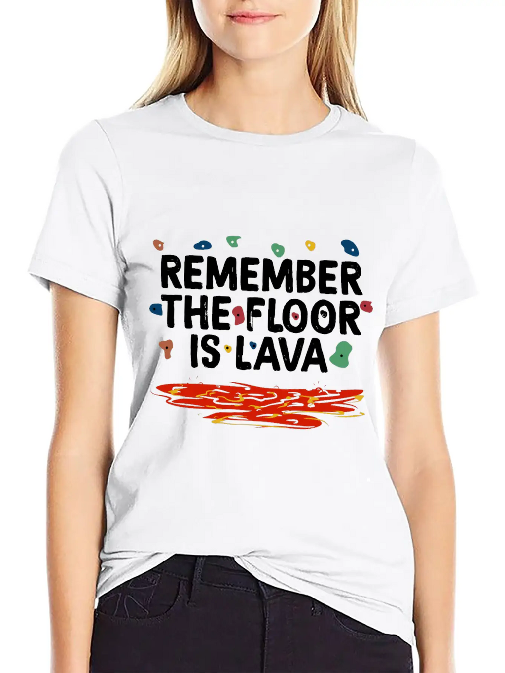 Floor Is Lava Bouldering Unisex Casual T-Shirt – Clean Design For Daily Comfort