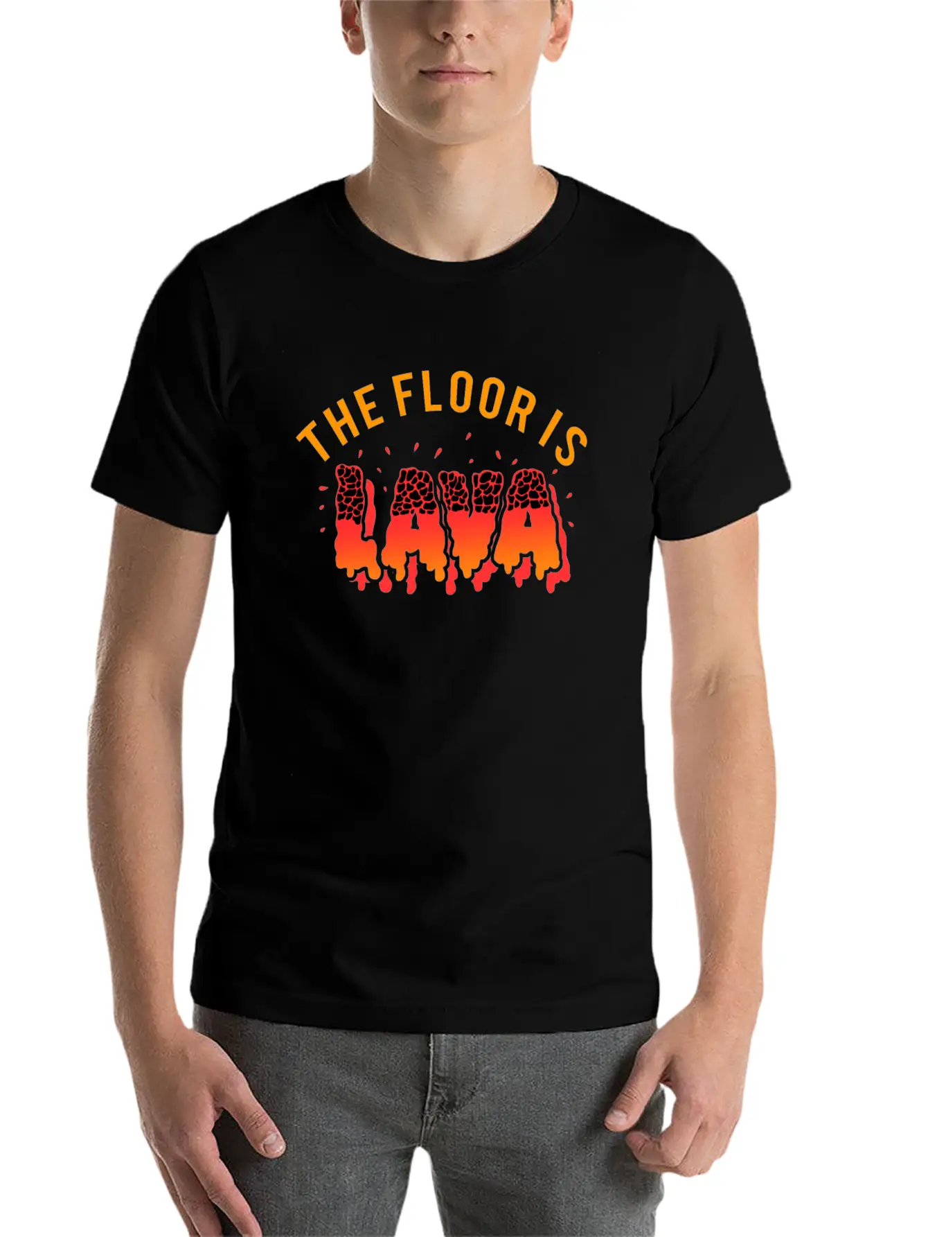 Floor Is Lava Game Stylish Everyday T-Shirt – Unisex Basic Cotton Tee