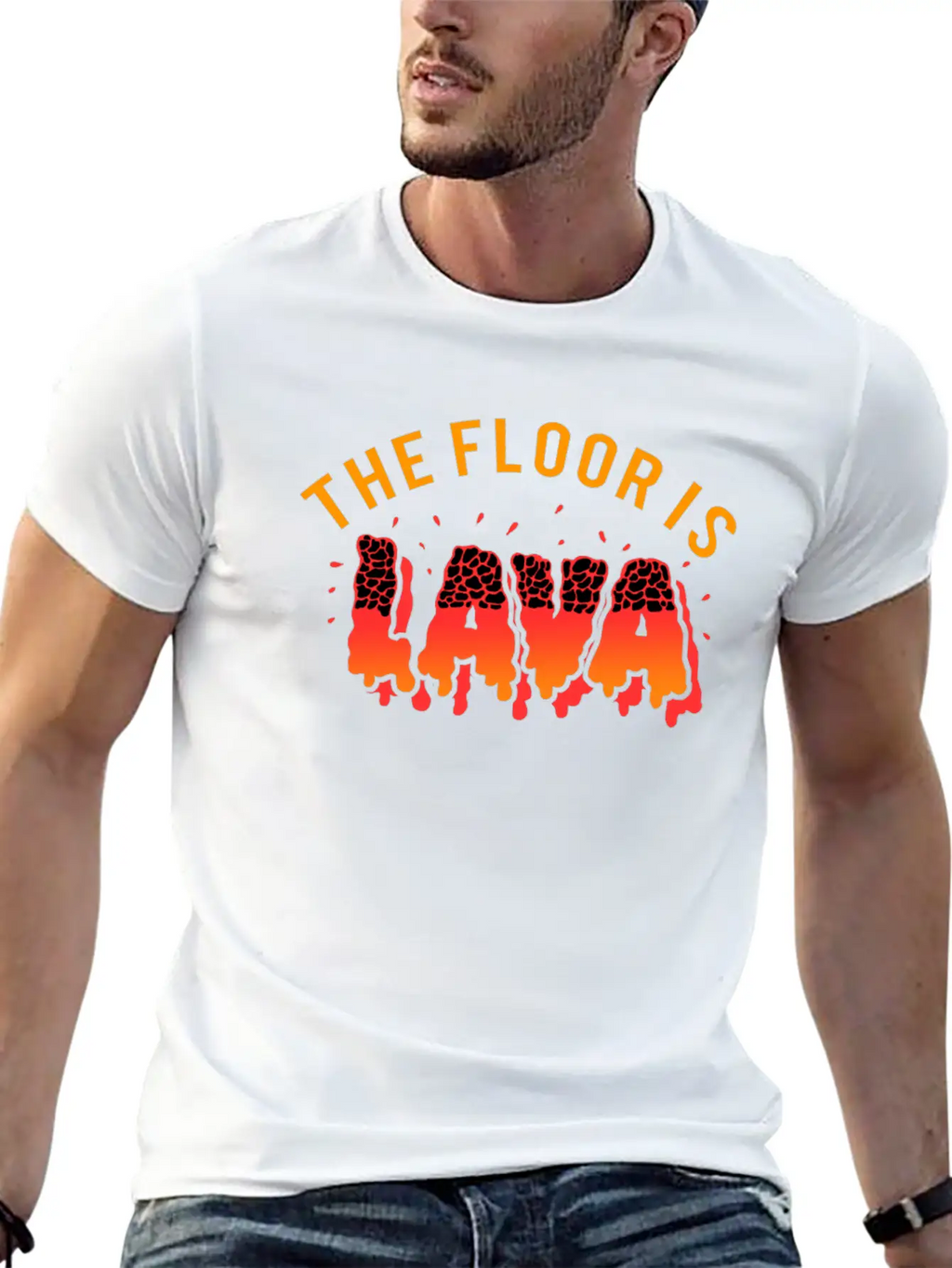 Floor Is Lava Game Stylish Everyday T-Shirt – Unisex Basic Cotton Tee