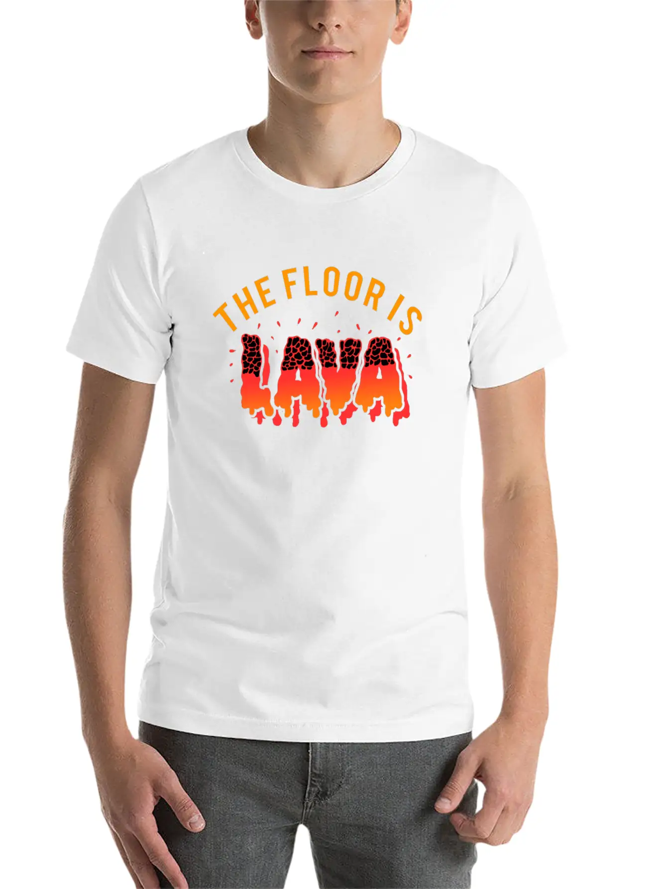 Floor Is Lava Game Stylish Everyday T-Shirt – Unisex Basic Cotton Tee