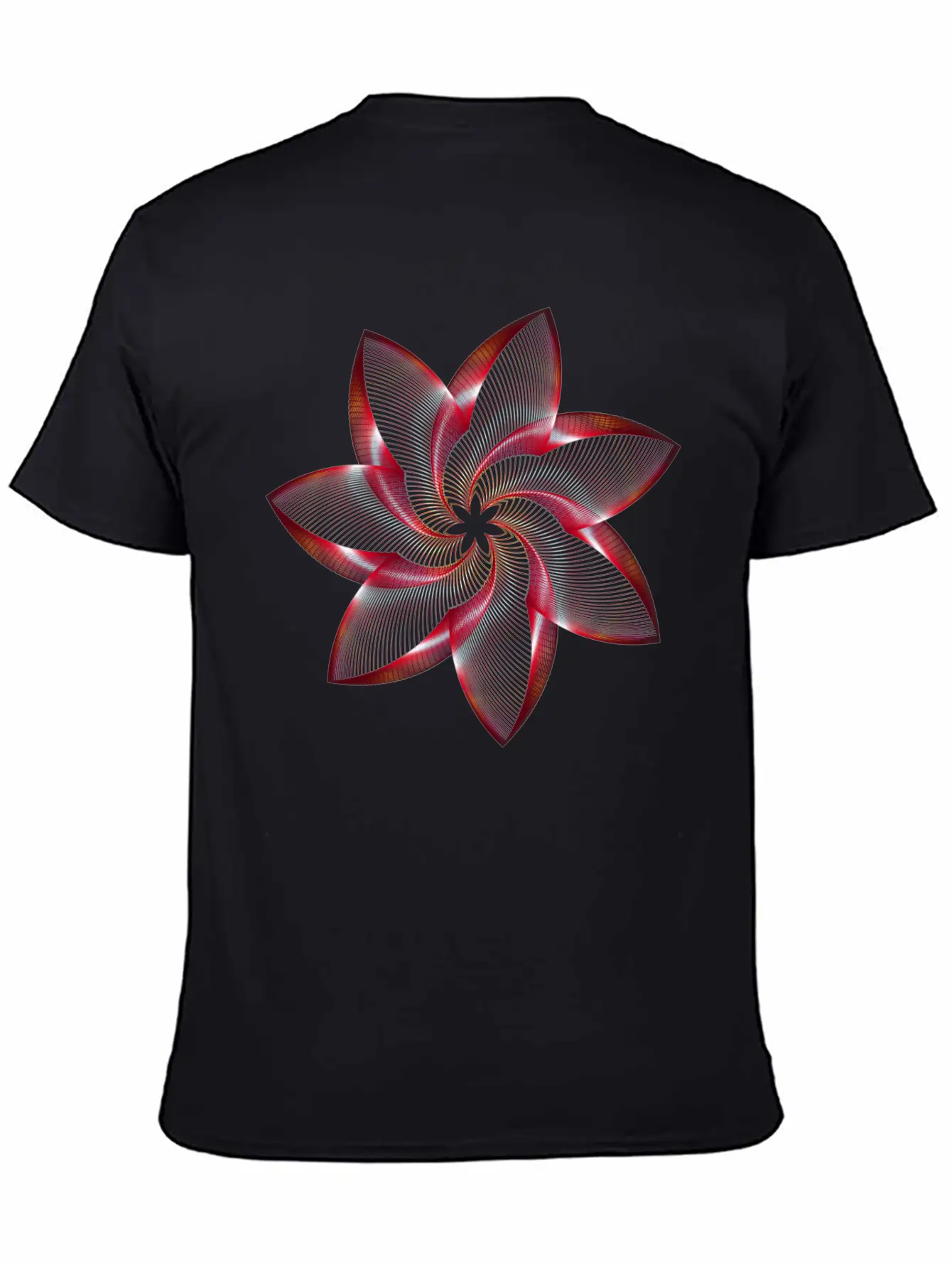 Floral Abstract Unisex Casual T-Shirt – Clean Design For Daily Comfort