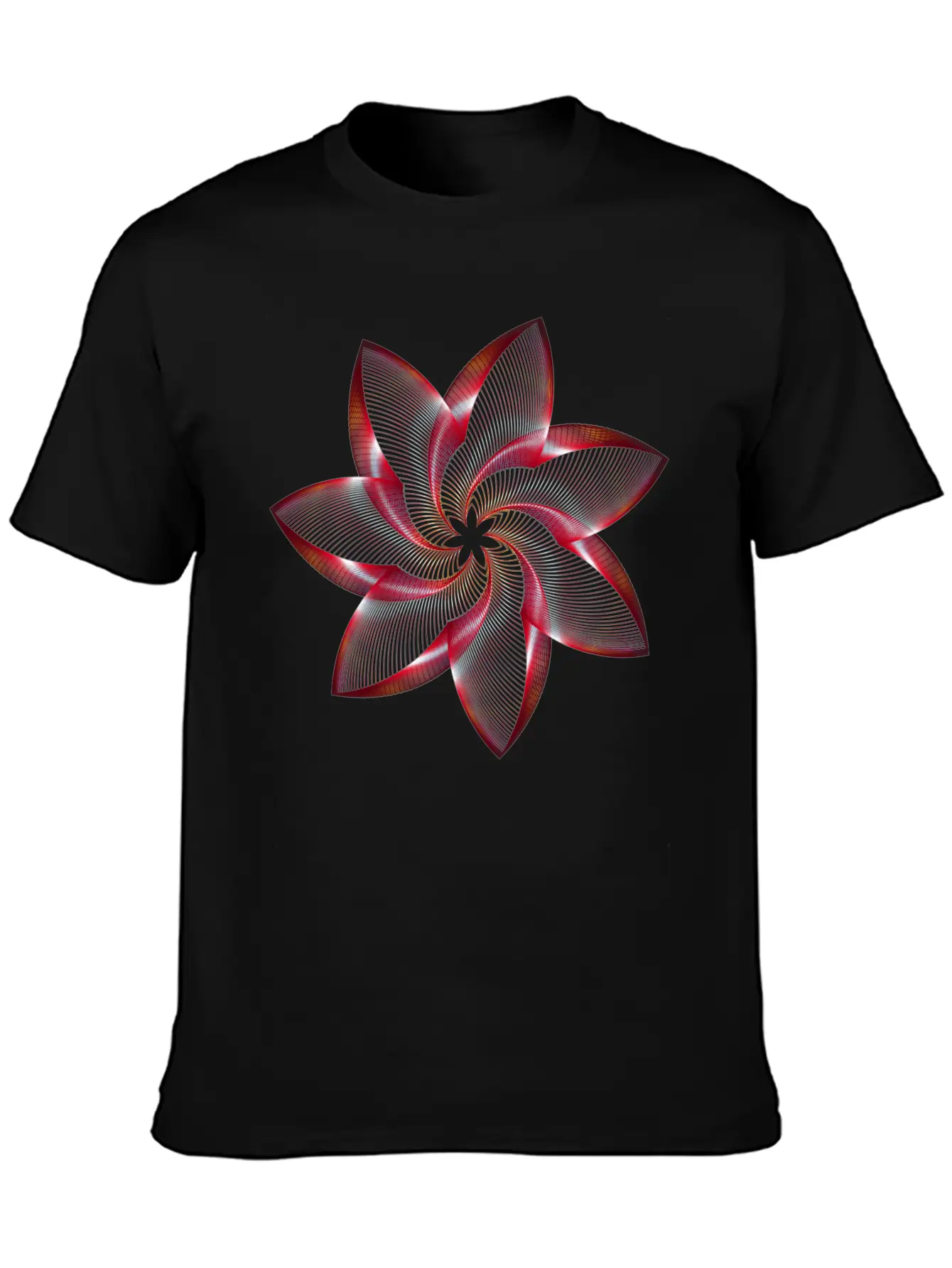 Floral Abstract Unisex Casual T-Shirt – Clean Design For Daily Comfort
