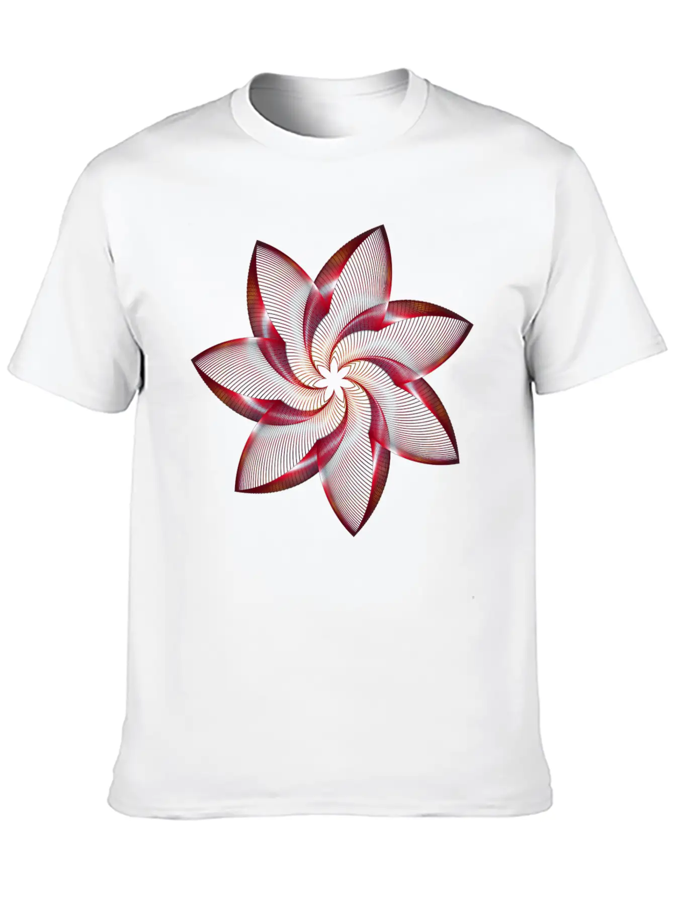 Floral Abstract Unisex Casual T-Shirt – Clean Design For Daily Comfort