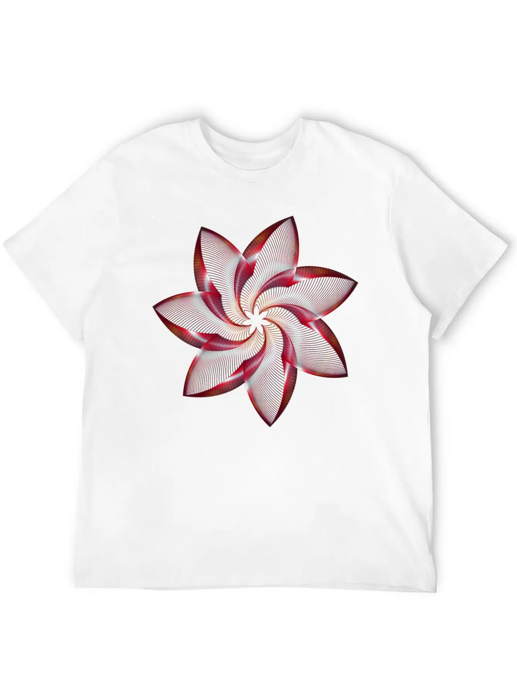 Floral Abstract Unisex Casual T-Shirt – Clean Design For Daily Comfort