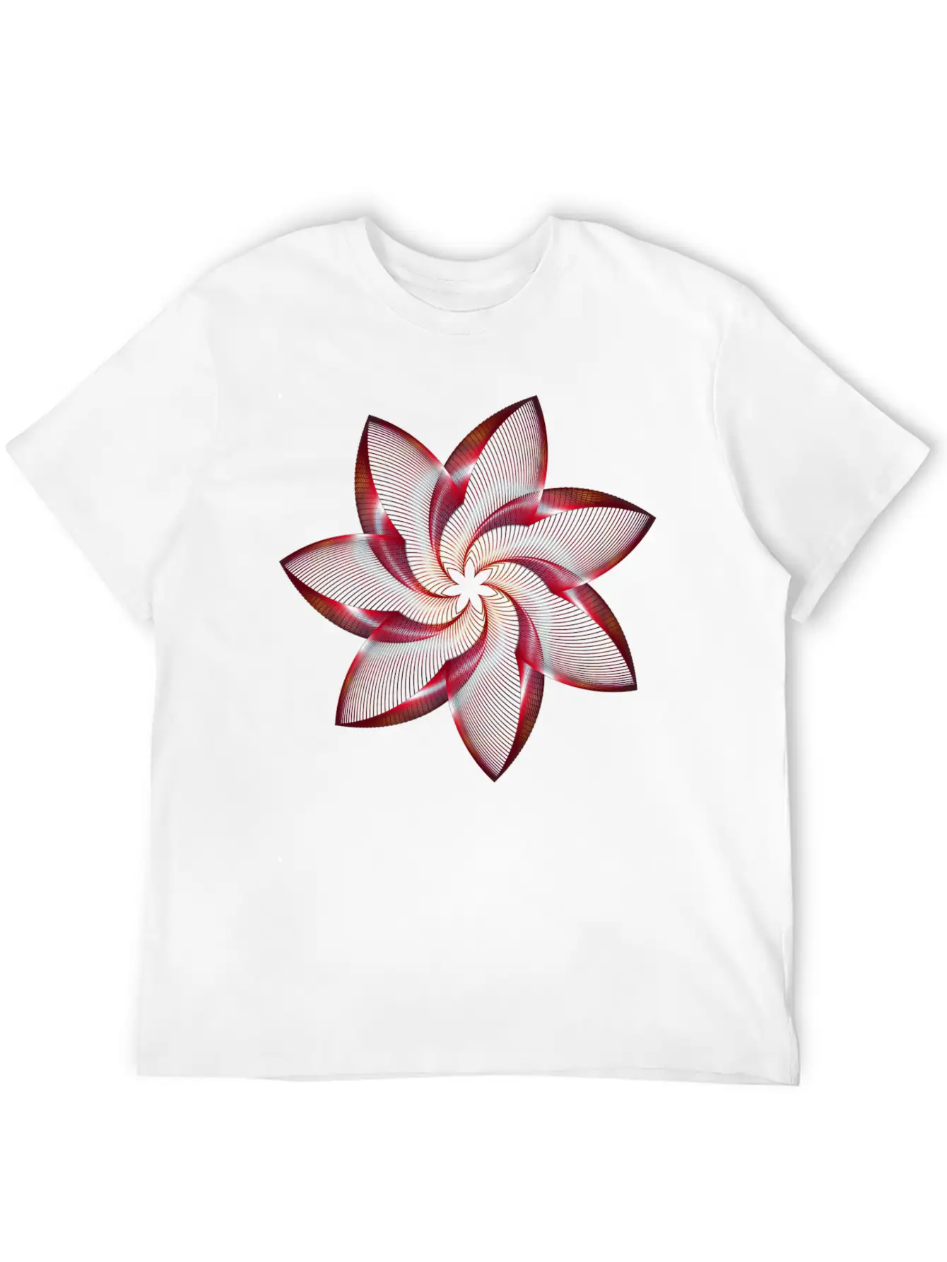 Floral Abstract Unisex Casual T-Shirt – Clean Design For Daily Comfort
