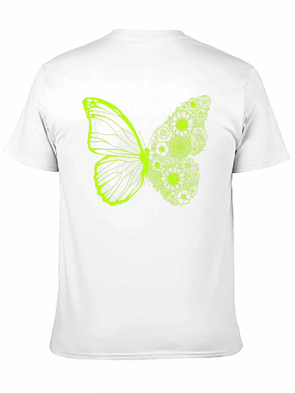Floral Butterfly Stylish Everyday T-Shirt – Unisex Basic Cotton Tee