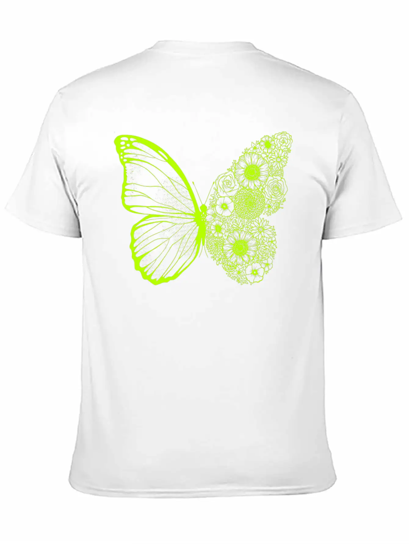 Floral Butterfly Stylish Everyday T-Shirt – Unisex Basic Cotton Tee