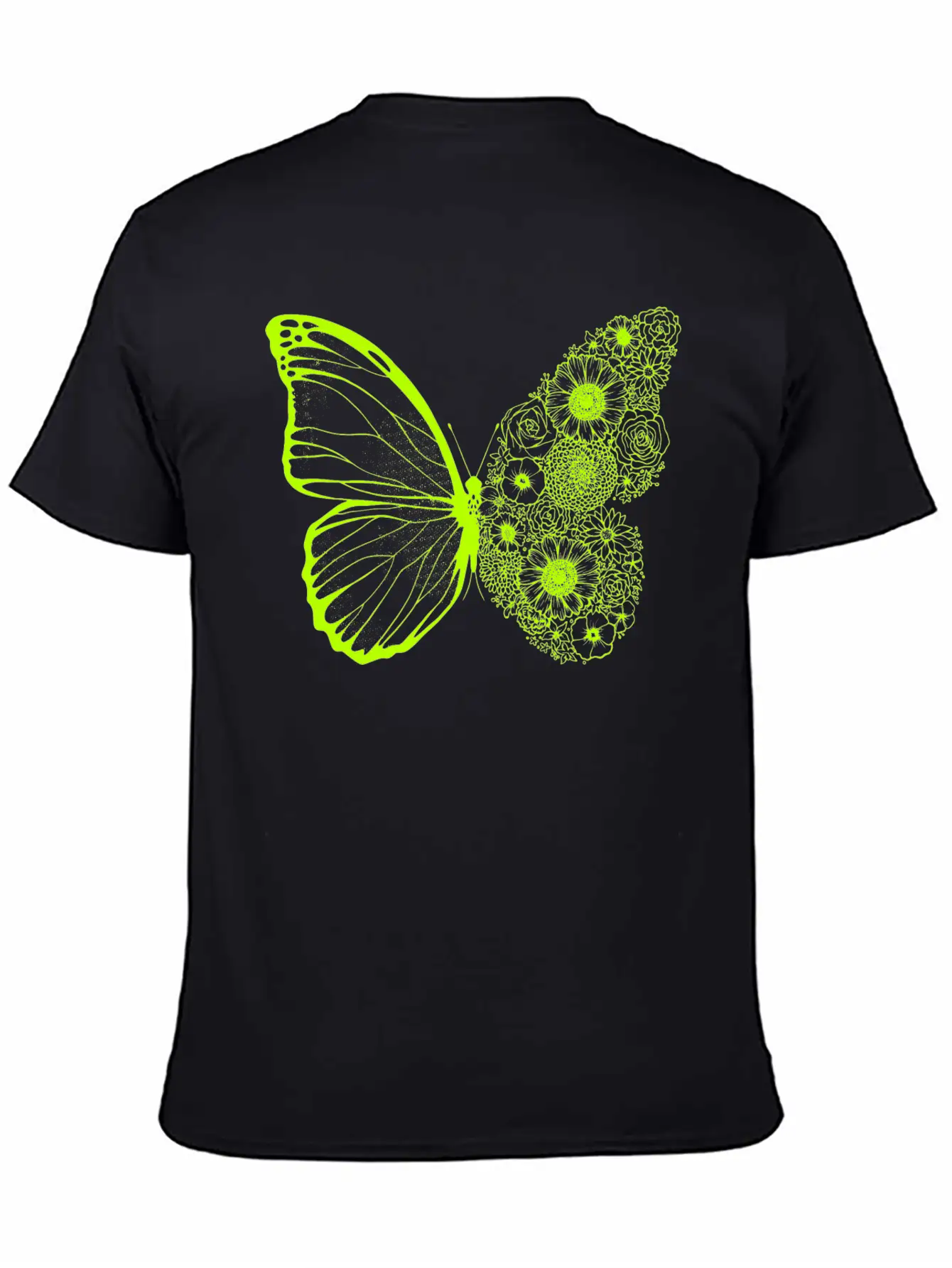 Floral Butterfly Stylish Everyday T-Shirt – Unisex Basic Cotton Tee