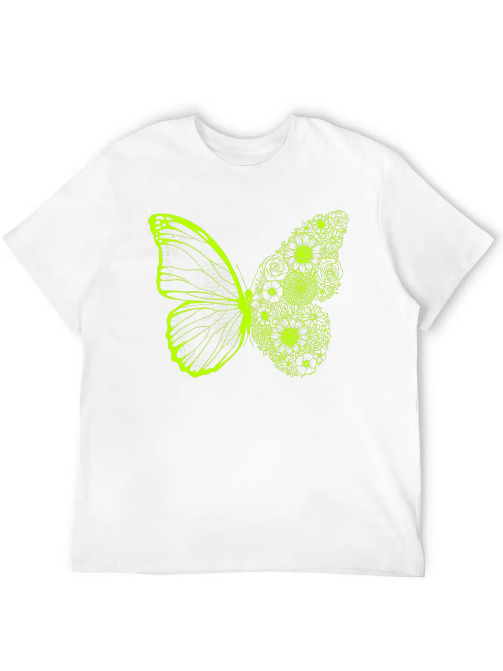 Floral Butterfly Stylish Everyday T-Shirt – Unisex Basic Cotton Tee