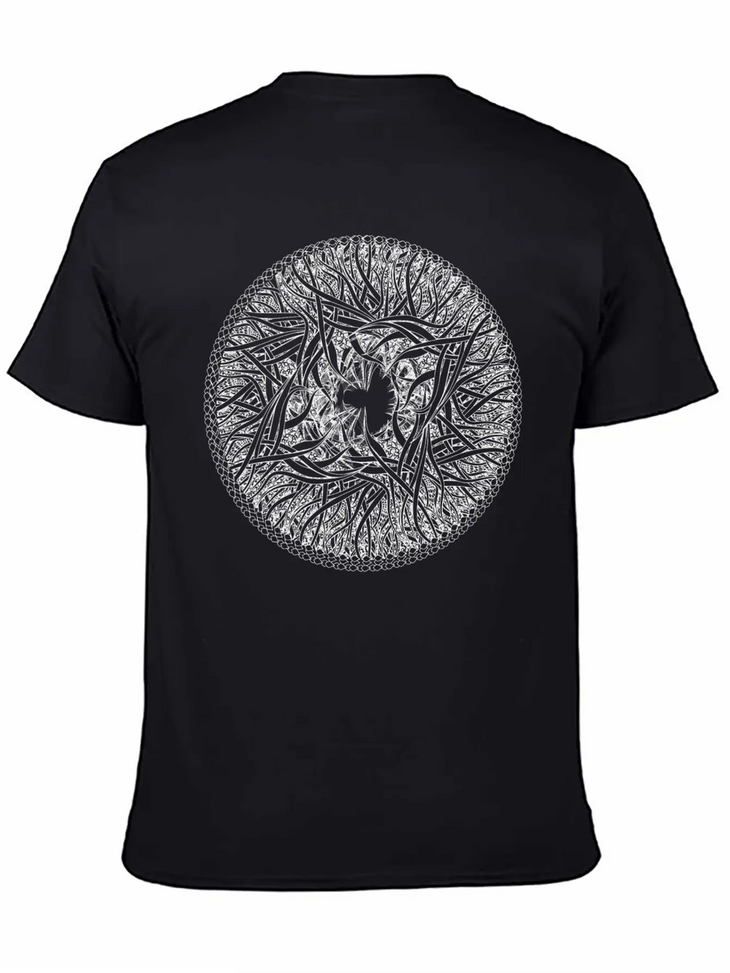 Floral Element Medallion Unisex Casual T-Shirt – Clean Design For Daily Comfort