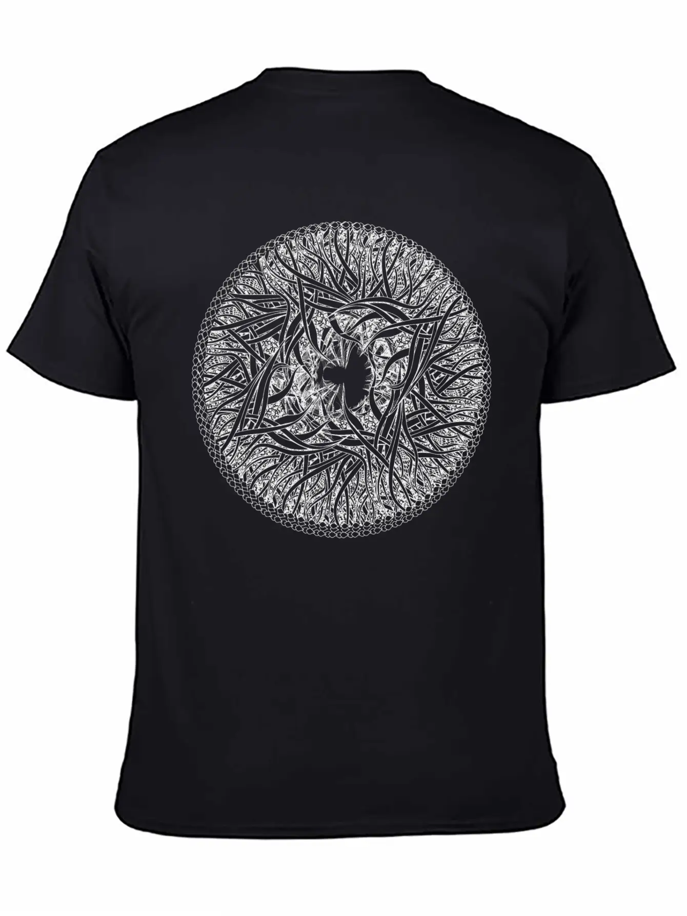 Floral Element Medallion Unisex Casual T-Shirt – Clean Design For Daily Comfort