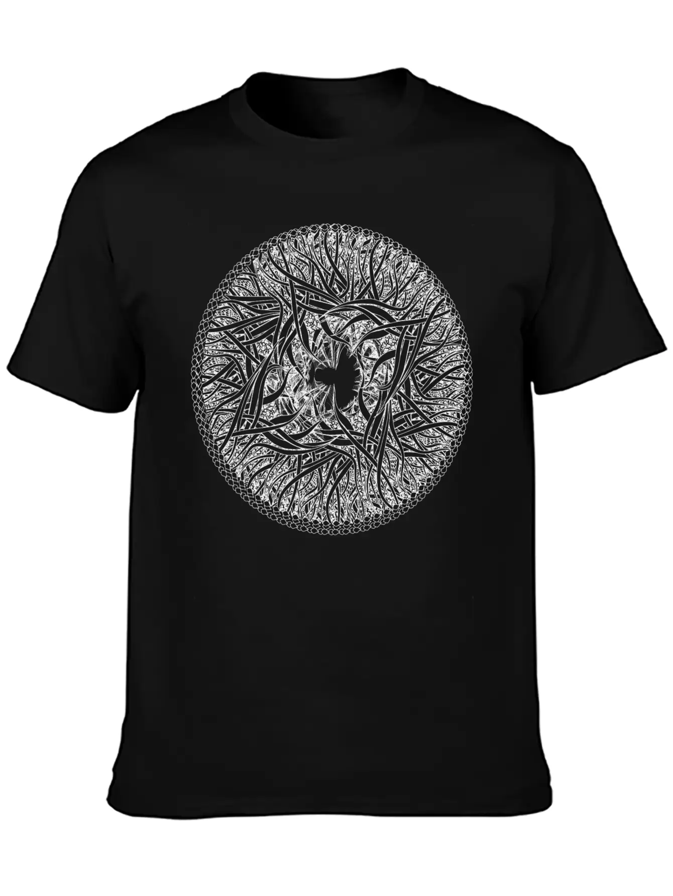Floral Element Medallion Unisex Casual T-Shirt – Clean Design For Daily Comfort