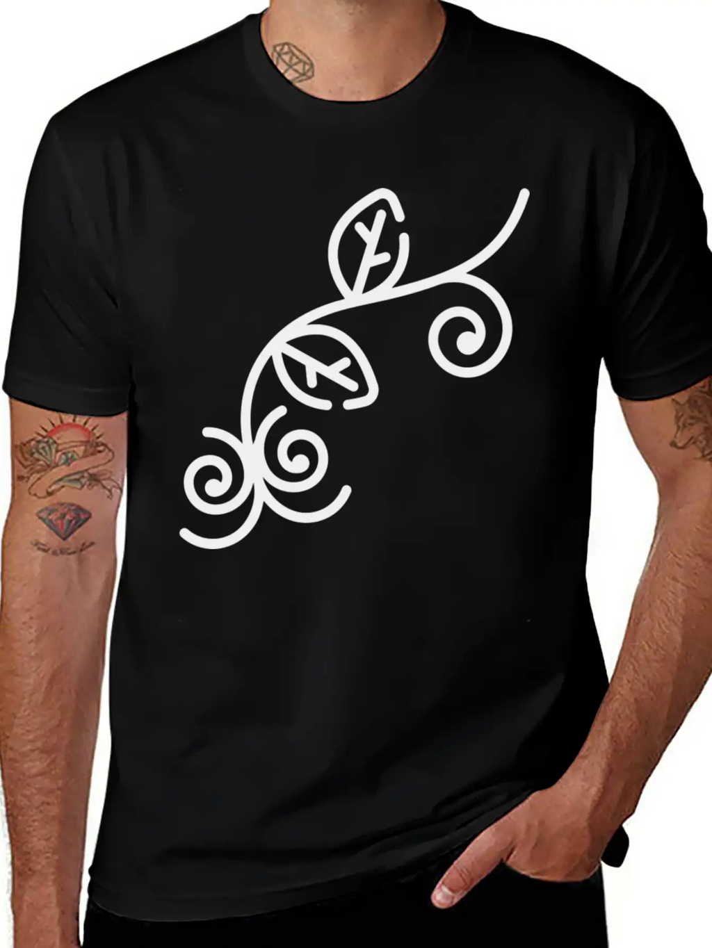 Floral Illustration Unisex Casual T-Shirt – Clean Design For Daily Comfort