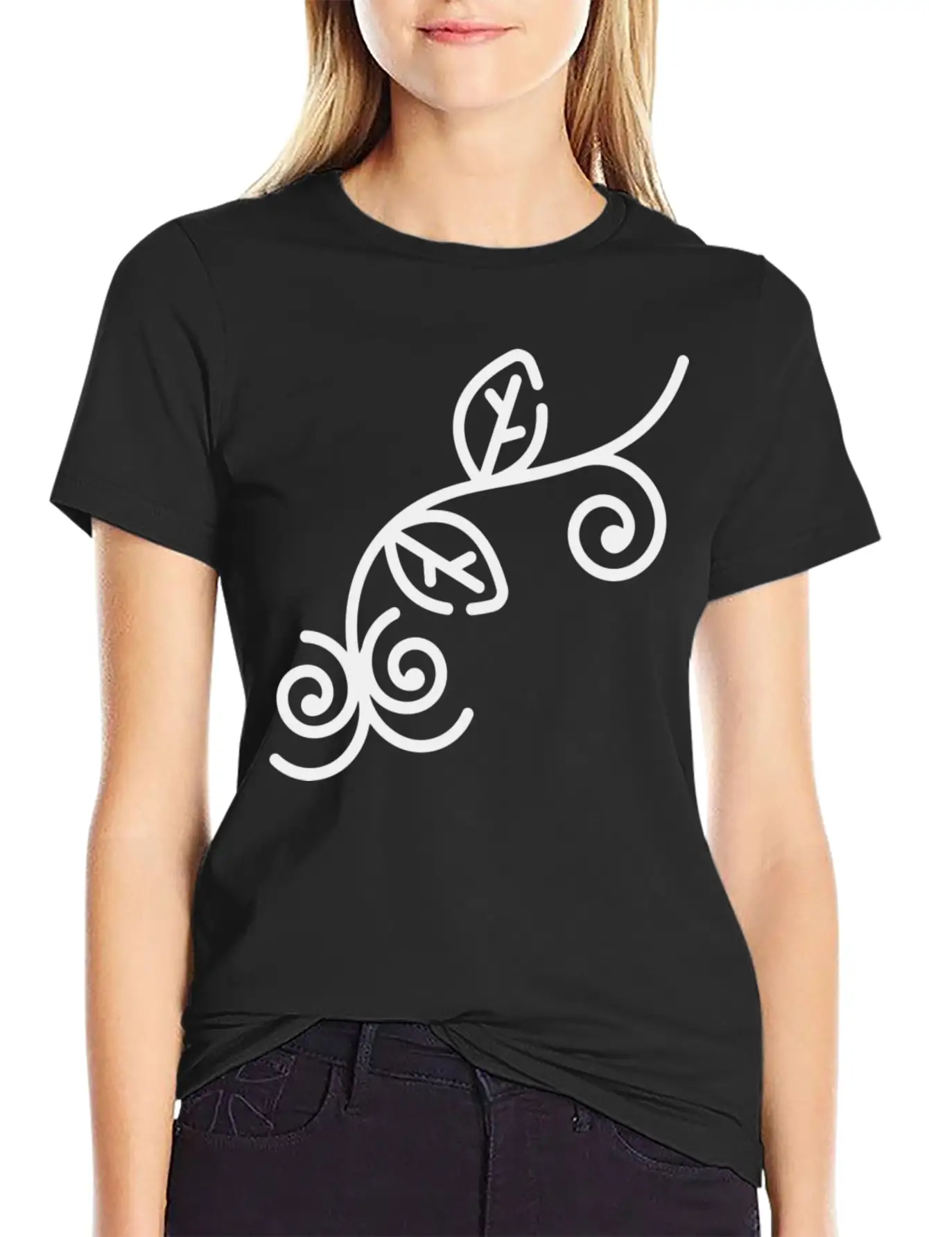 Floral Illustration Unisex Casual T-Shirt – Clean Design For Daily Comfort