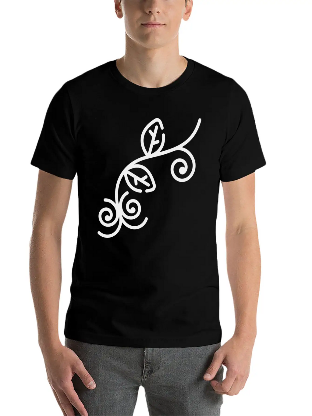 Floral Illustration Unisex Casual T-Shirt – Clean Design For Daily Comfort