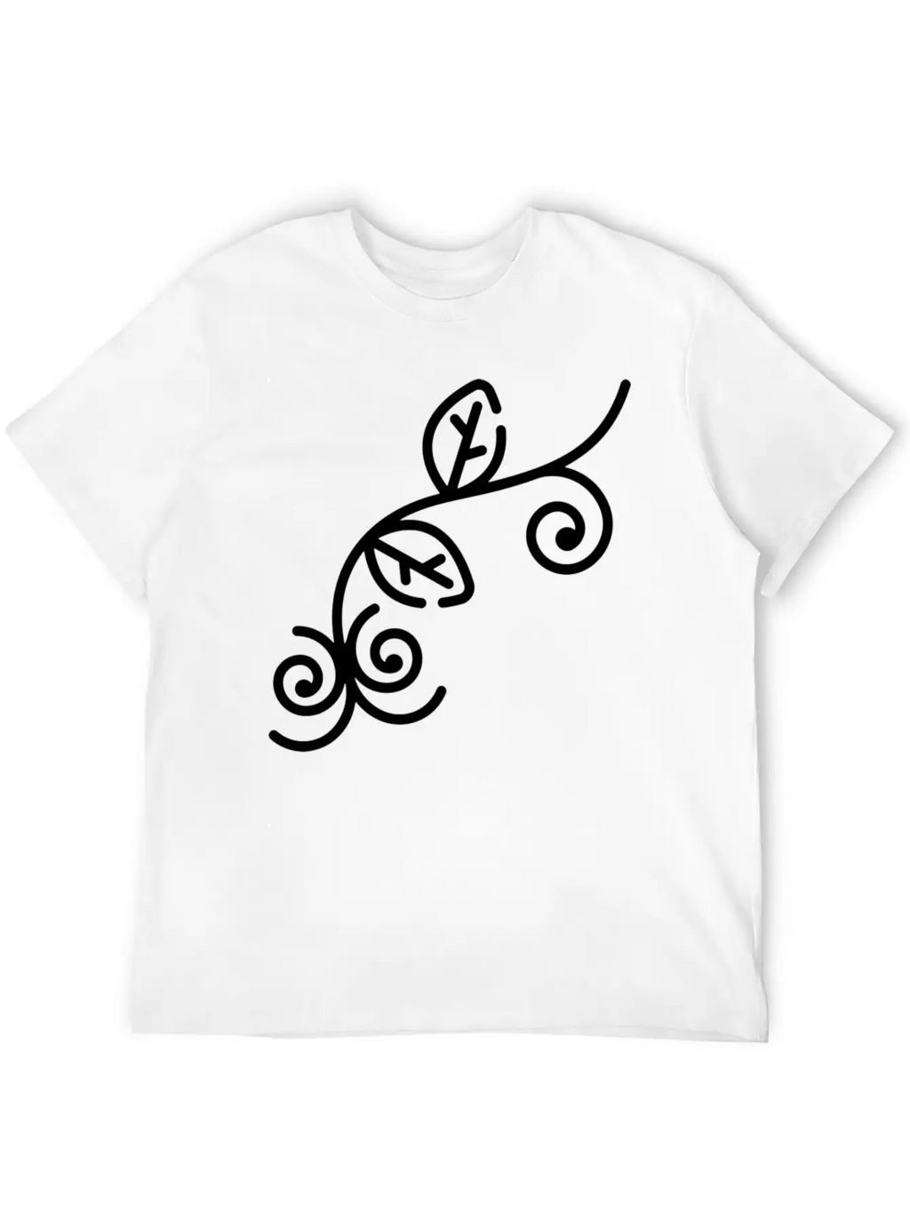 Floral Illustration Unisex Casual T-Shirt – Clean Design For Daily Comfort