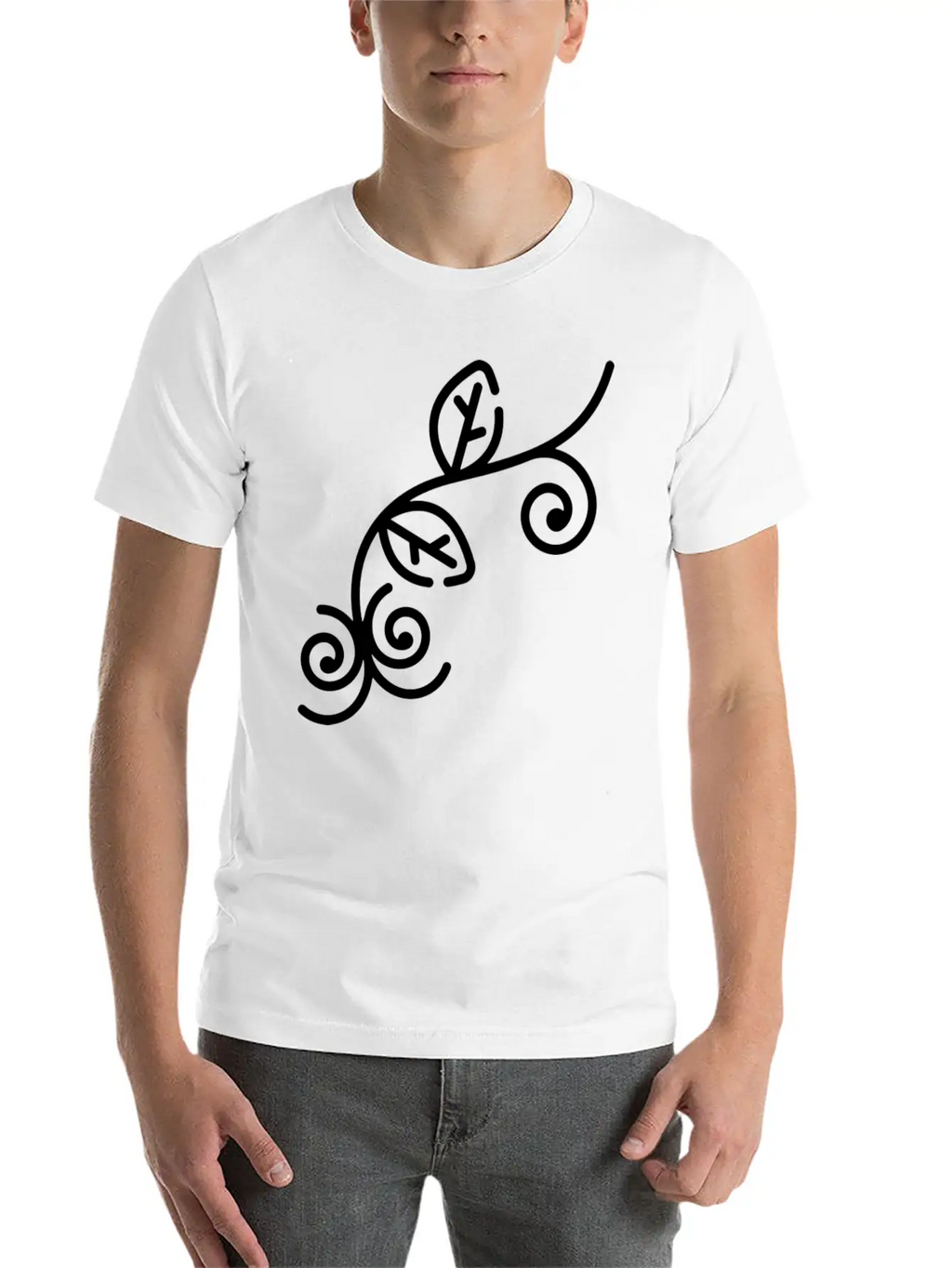 Floral Illustration Unisex Casual T-Shirt – Clean Design For Daily Comfort
