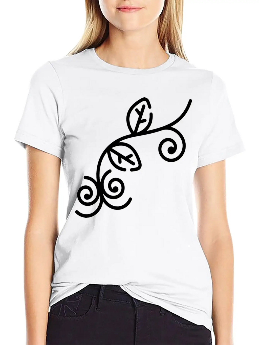 Floral Illustration Unisex Casual T-Shirt – Clean Design For Daily Comfort