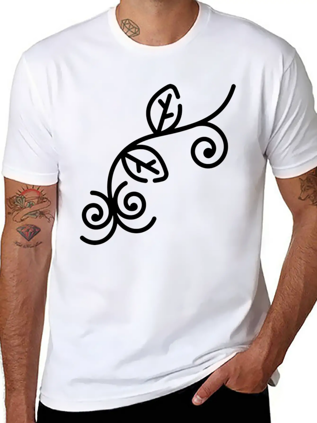 Floral Illustration Unisex Casual T-Shirt – Clean Design For Daily Comfort