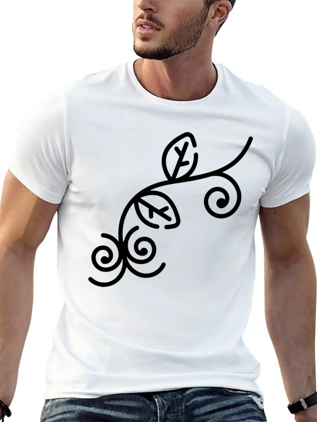 Floral Illustration Unisex Casual T-Shirt – Clean Design For Daily Comfort