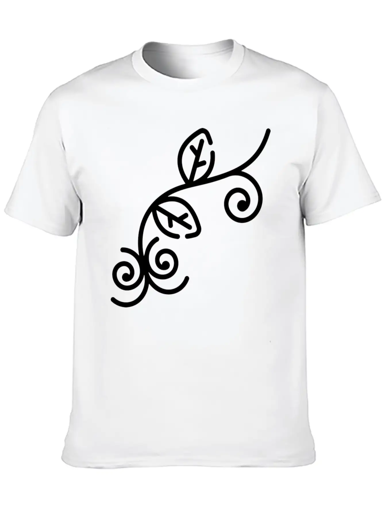 Floral Illustration Unisex Casual T-Shirt – Clean Design For Daily Comfort