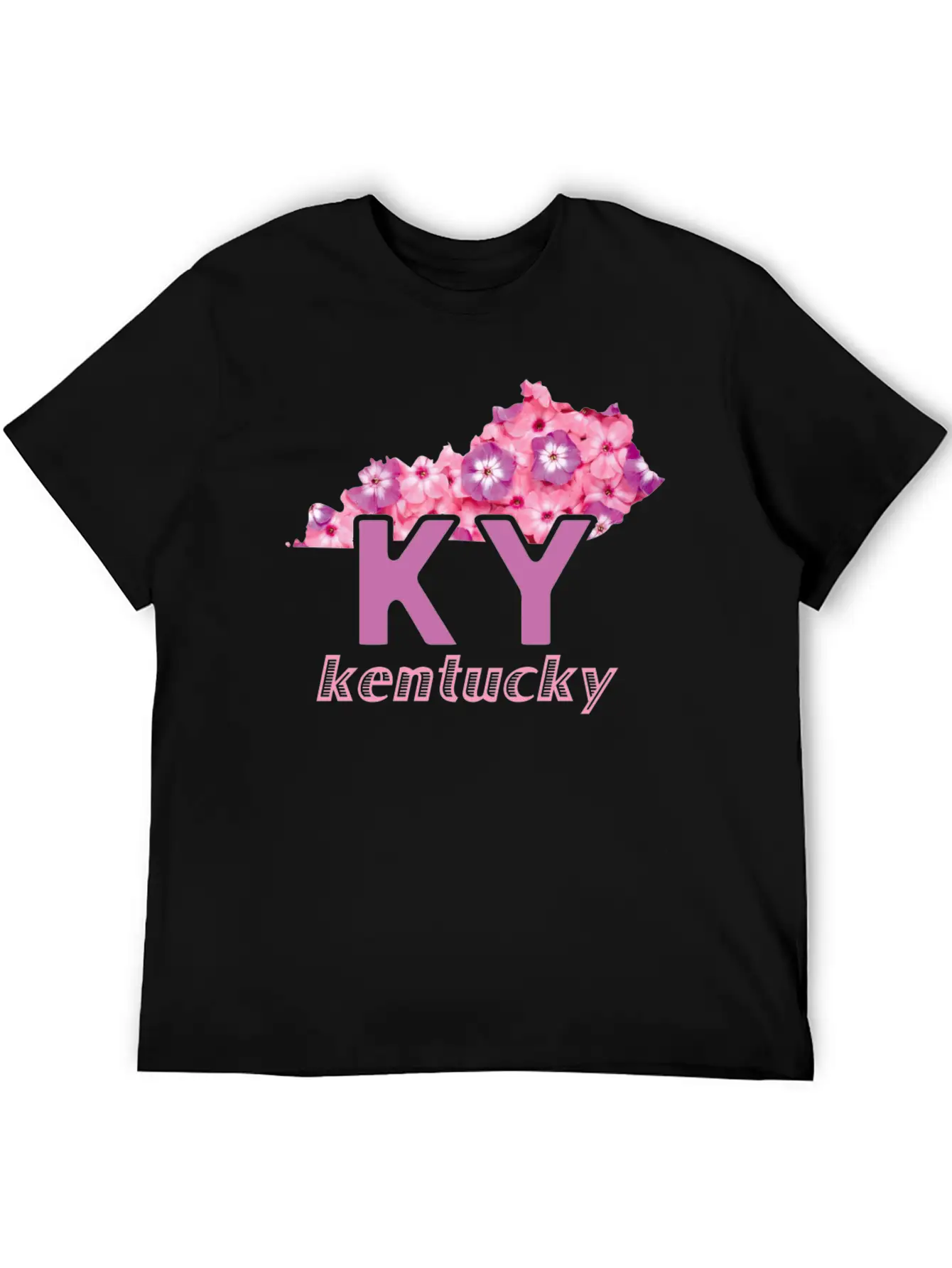 Floral Kentucky Map Stylish Everyday T-Shirt – Unisex Basic Cotton Tee