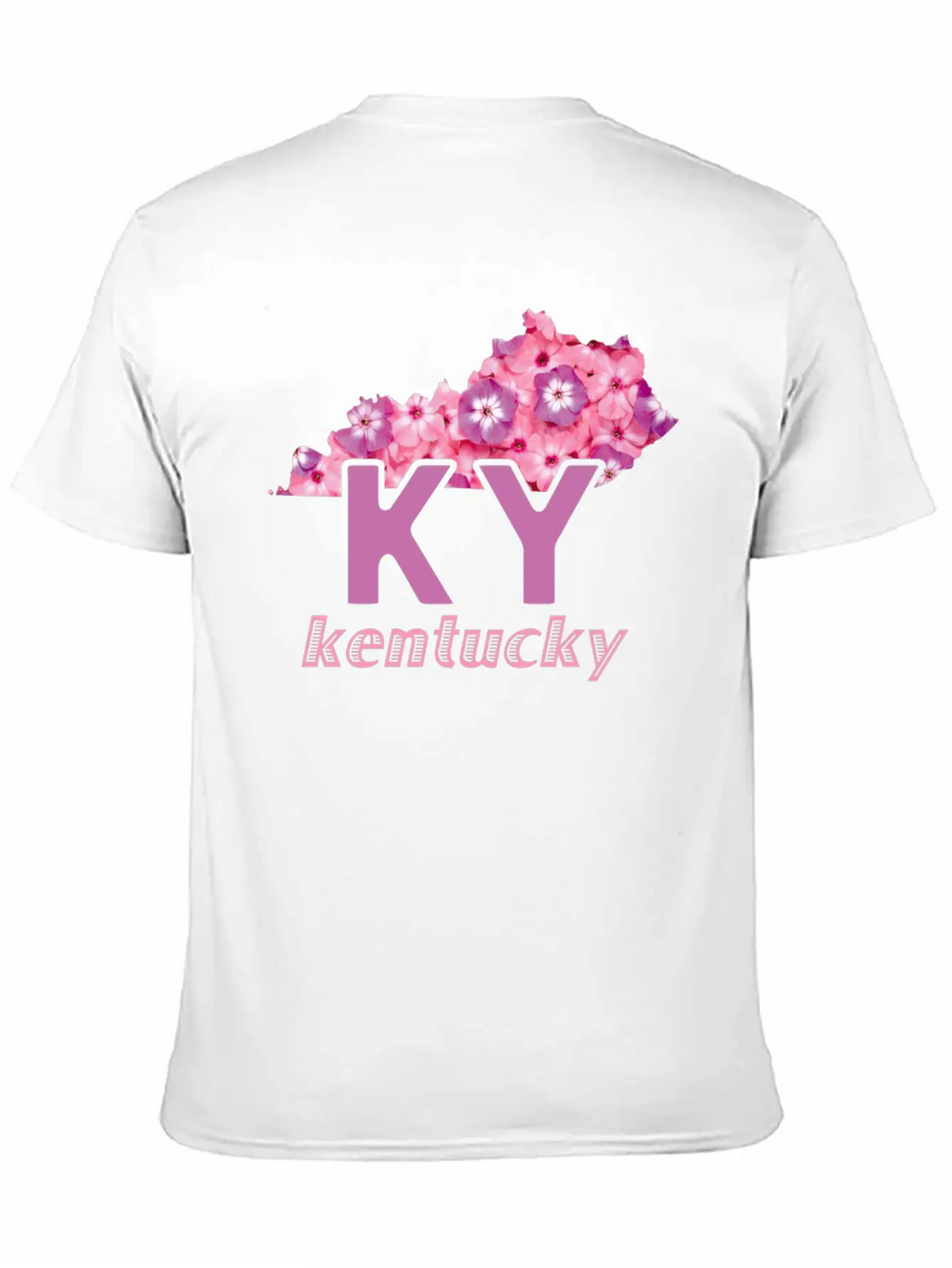 Floral Kentucky Map Stylish Everyday T-Shirt – Unisex Basic Cotton Tee