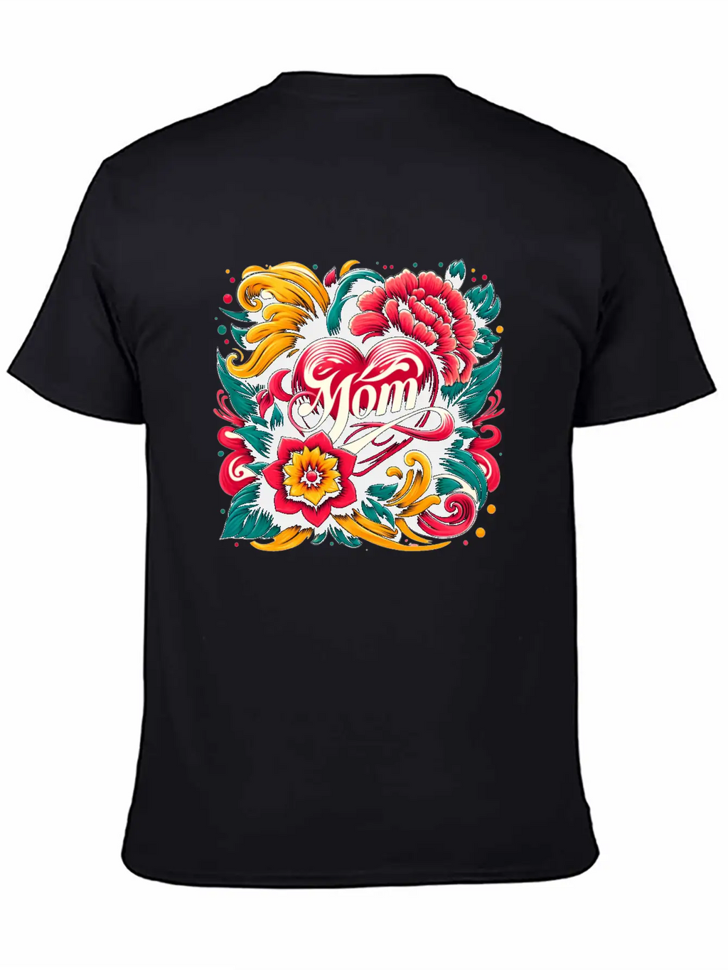 Floral Mom Unisex Casual T-Shirt – Clean Design For Daily Comfort