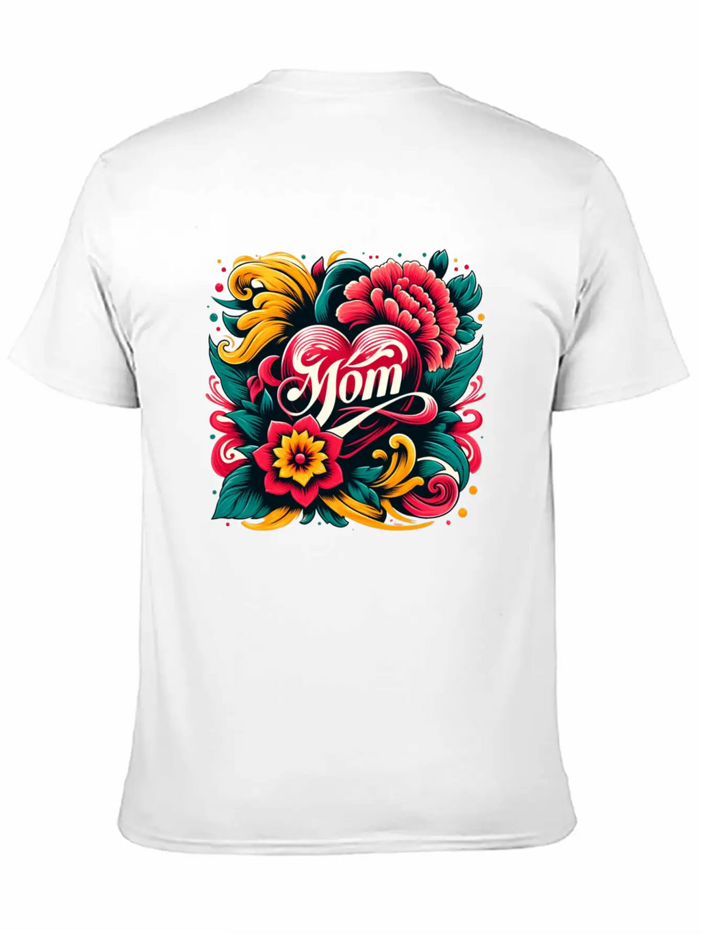 Floral Mom Unisex Casual T-Shirt – Clean Design For Daily Comfort