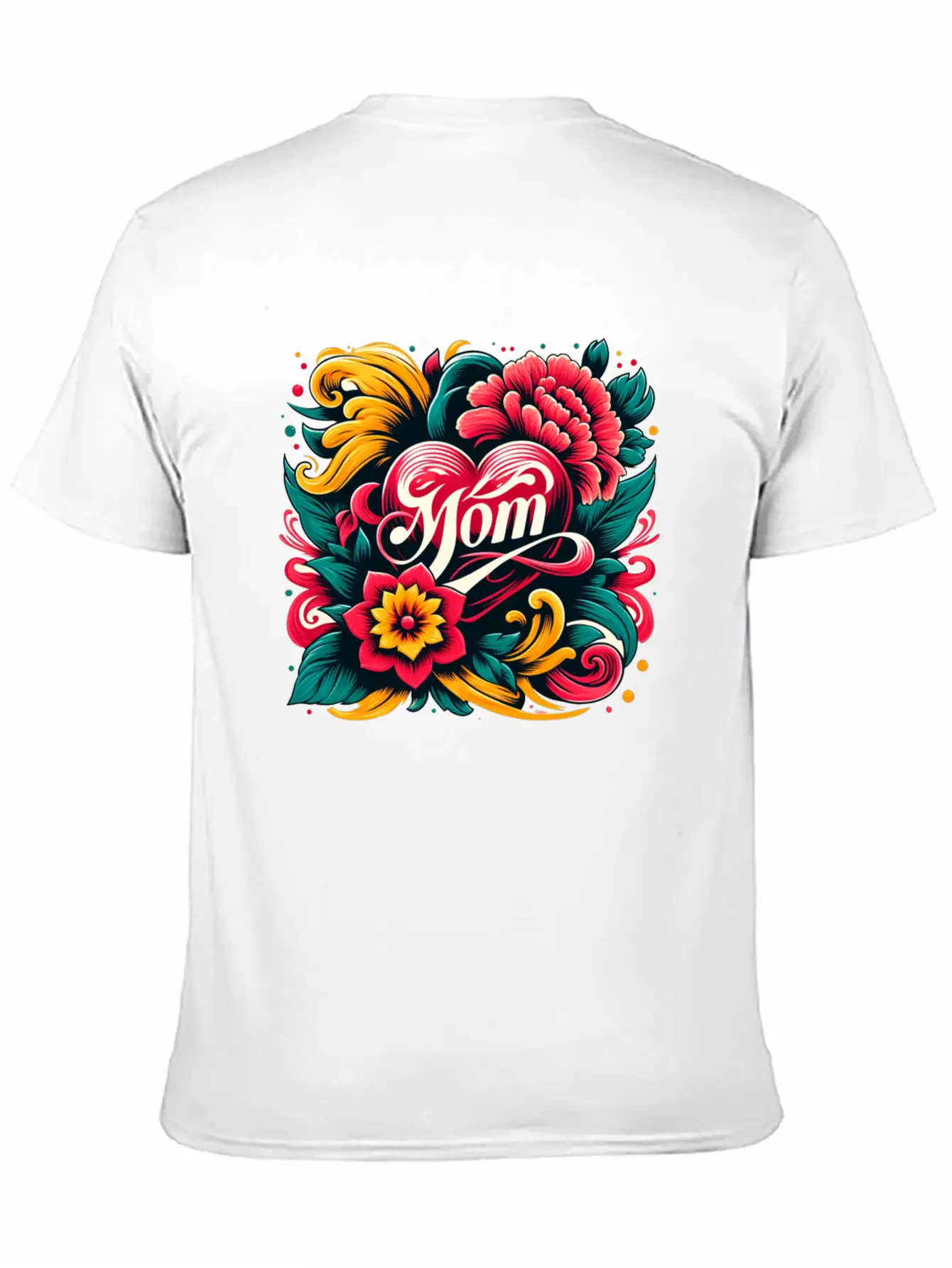 Floral Mom Unisex Casual T-Shirt – Clean Design For Daily Comfort