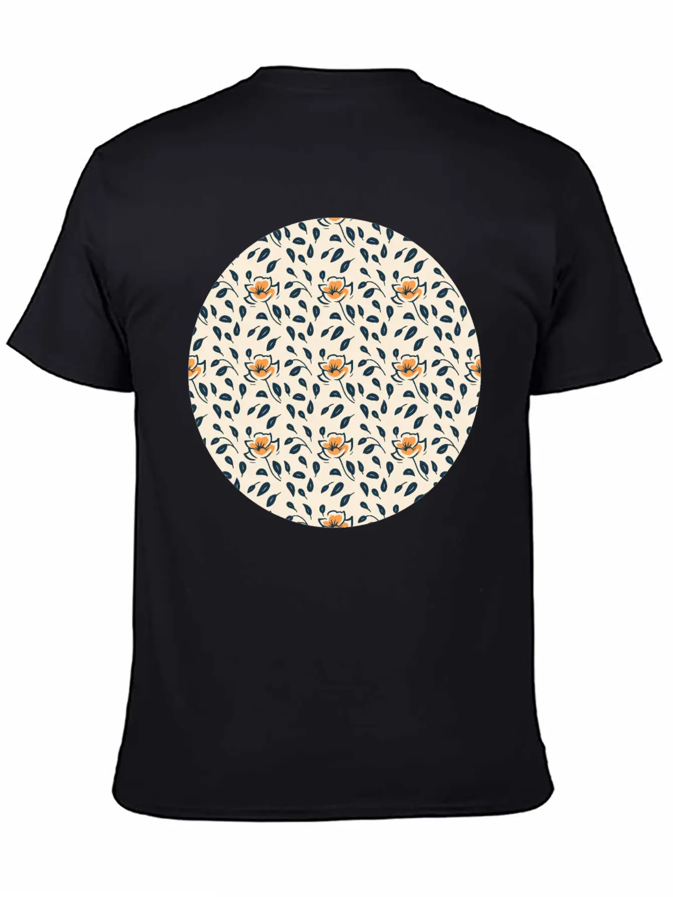 Floral Pattern No.4 Breathable Soft Cotton T-Shirt – Timeless Casual Look