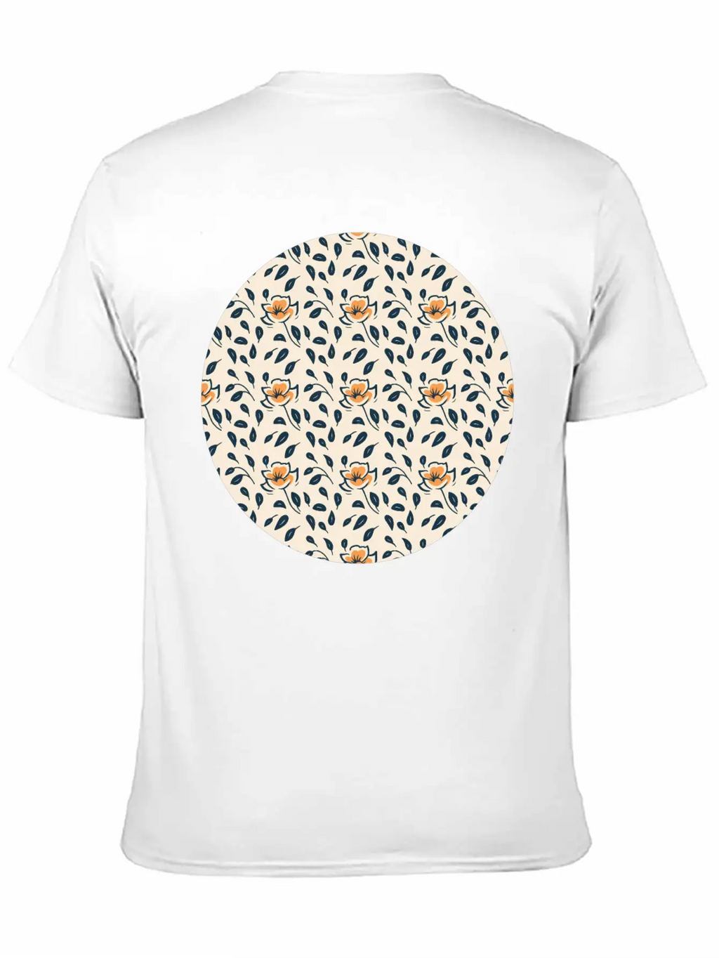 Floral Pattern No.4 Breathable Soft Cotton T-Shirt – Timeless Casual Look