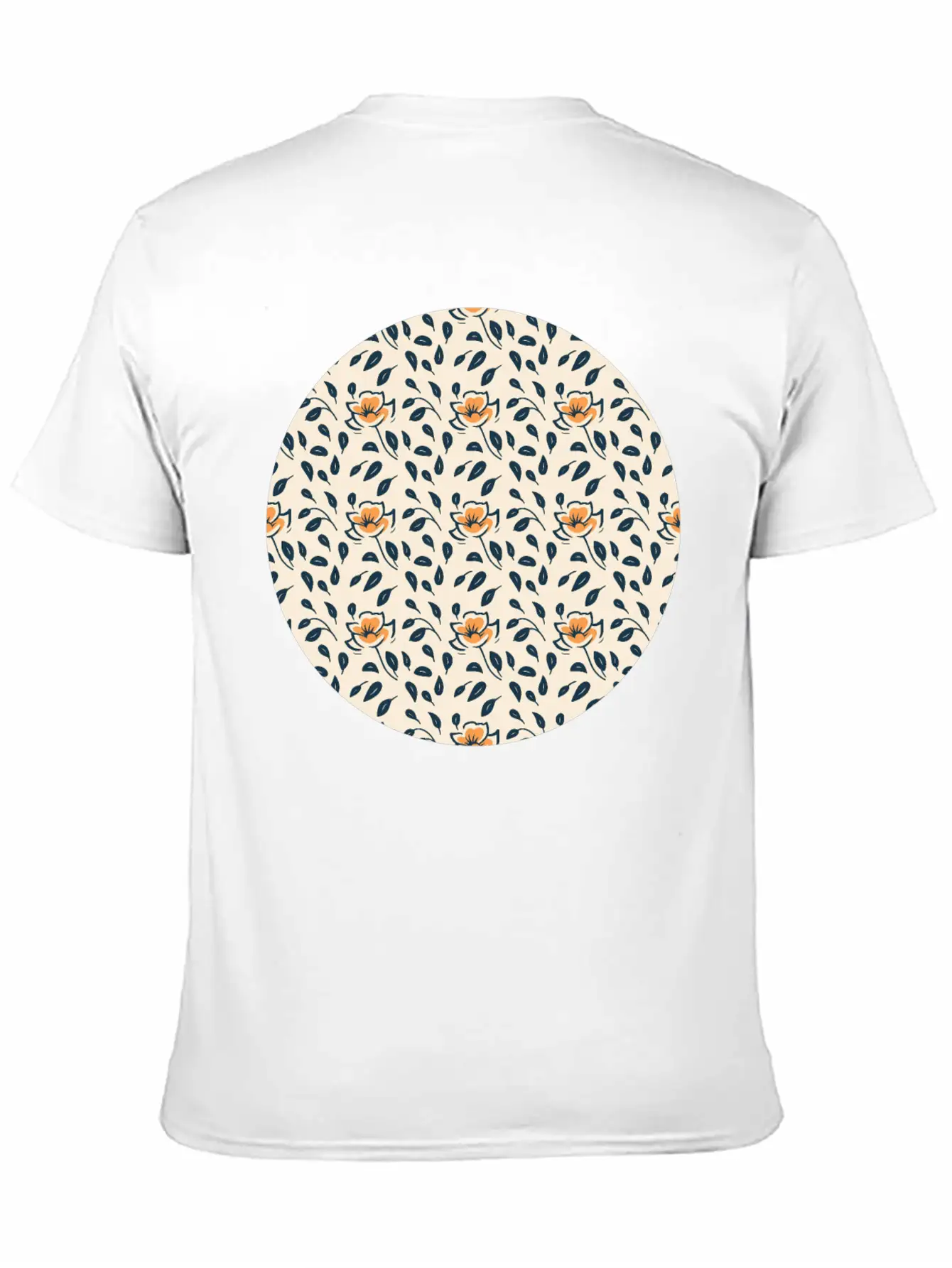 Floral Pattern No.4 Breathable Soft Cotton T-Shirt – Timeless Casual Look