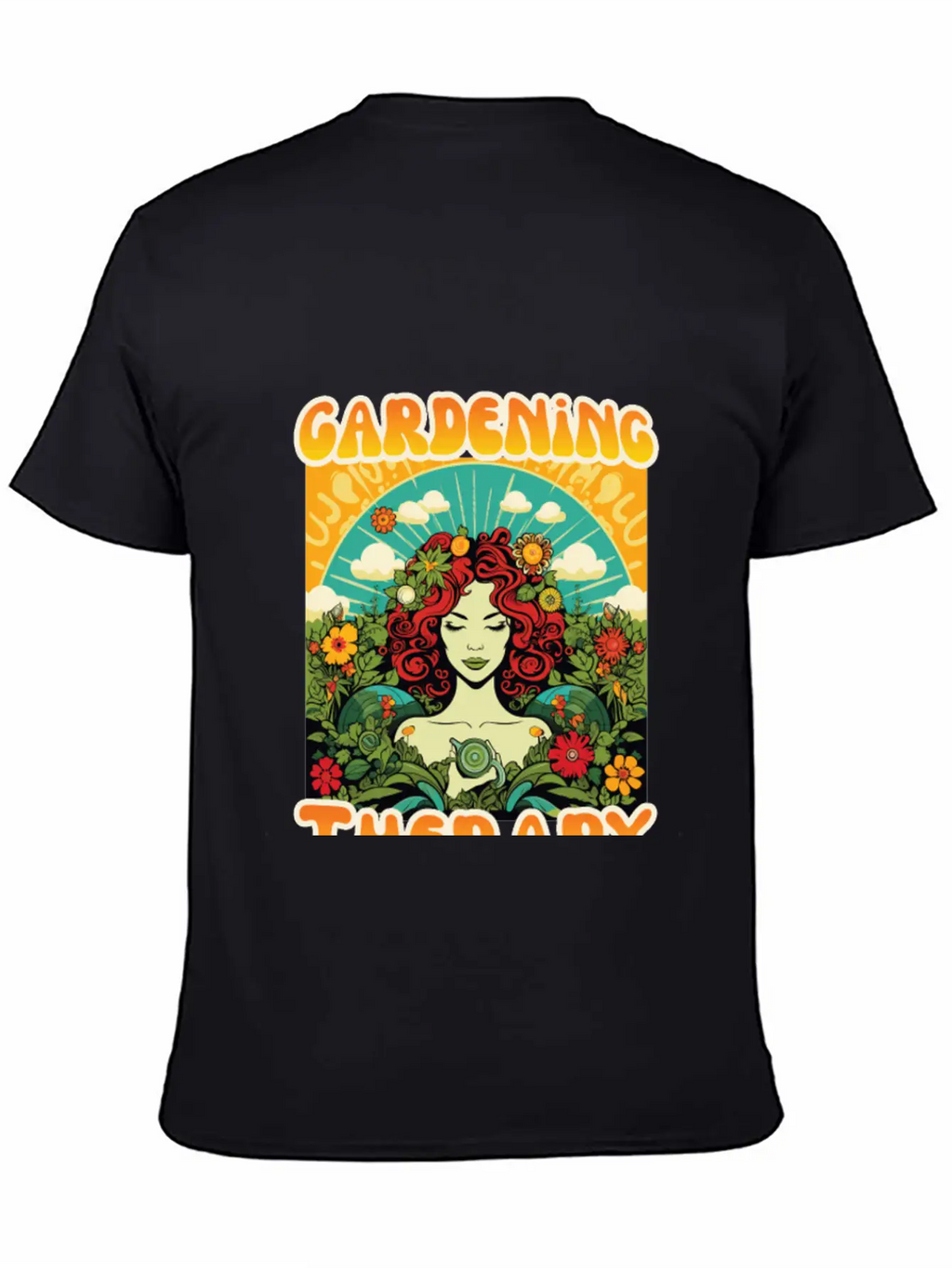 Floral Therapy Woman Stylish Everyday T-Shirt – Unisex Basic Cotton Tee