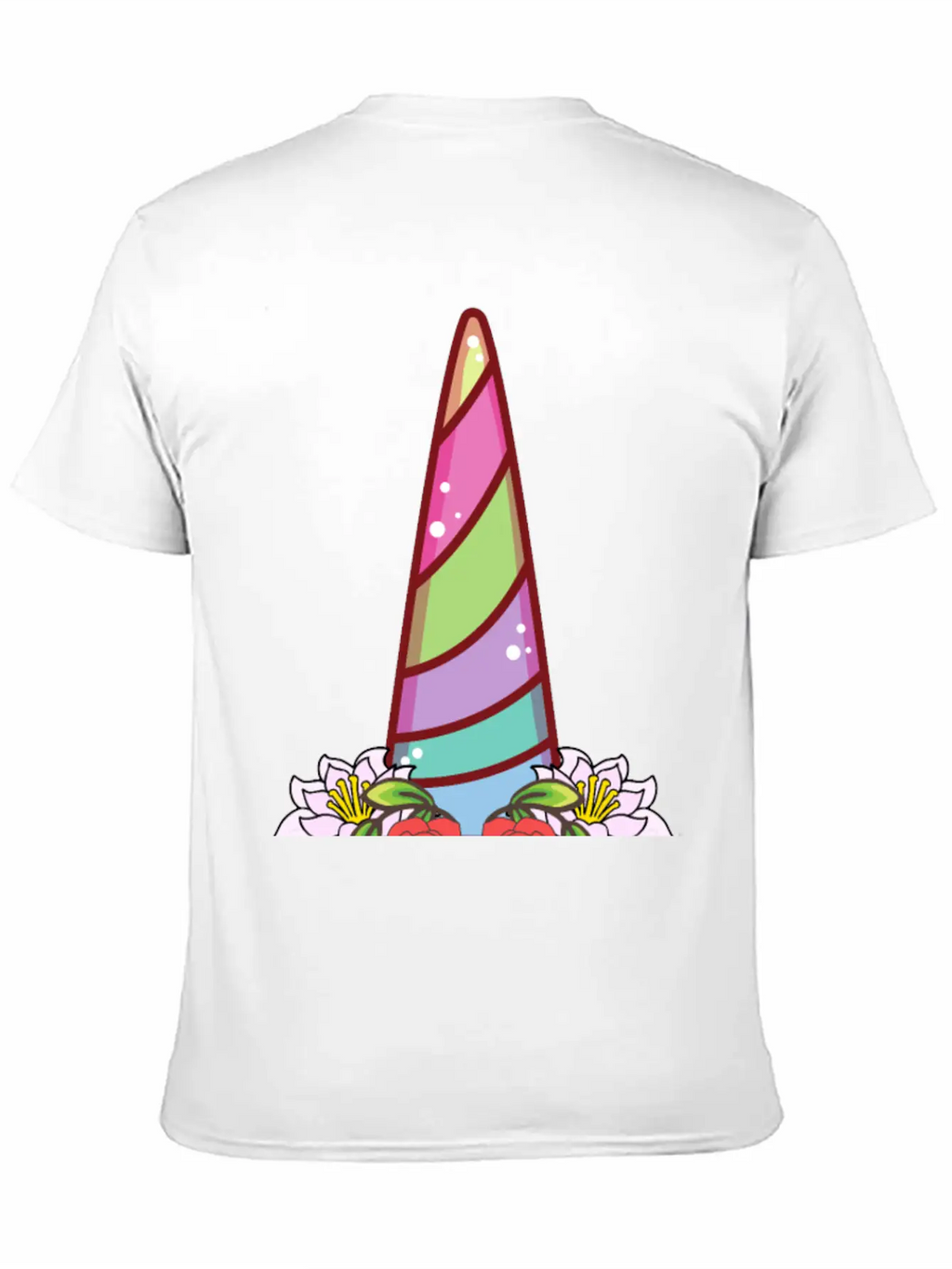 Floral Unicorn Unisex Casual T-Shirt – Clean Design For Daily Comfort
