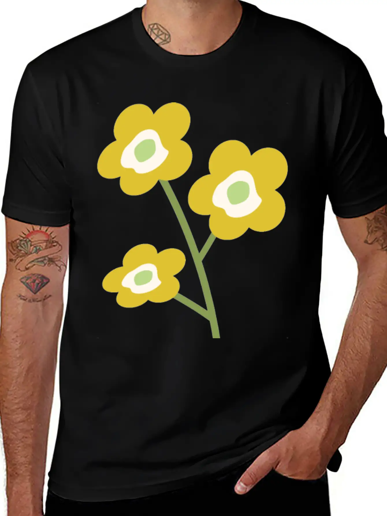 Floral Unisex Casual T-Shirt – Clean Design For Daily Comfort