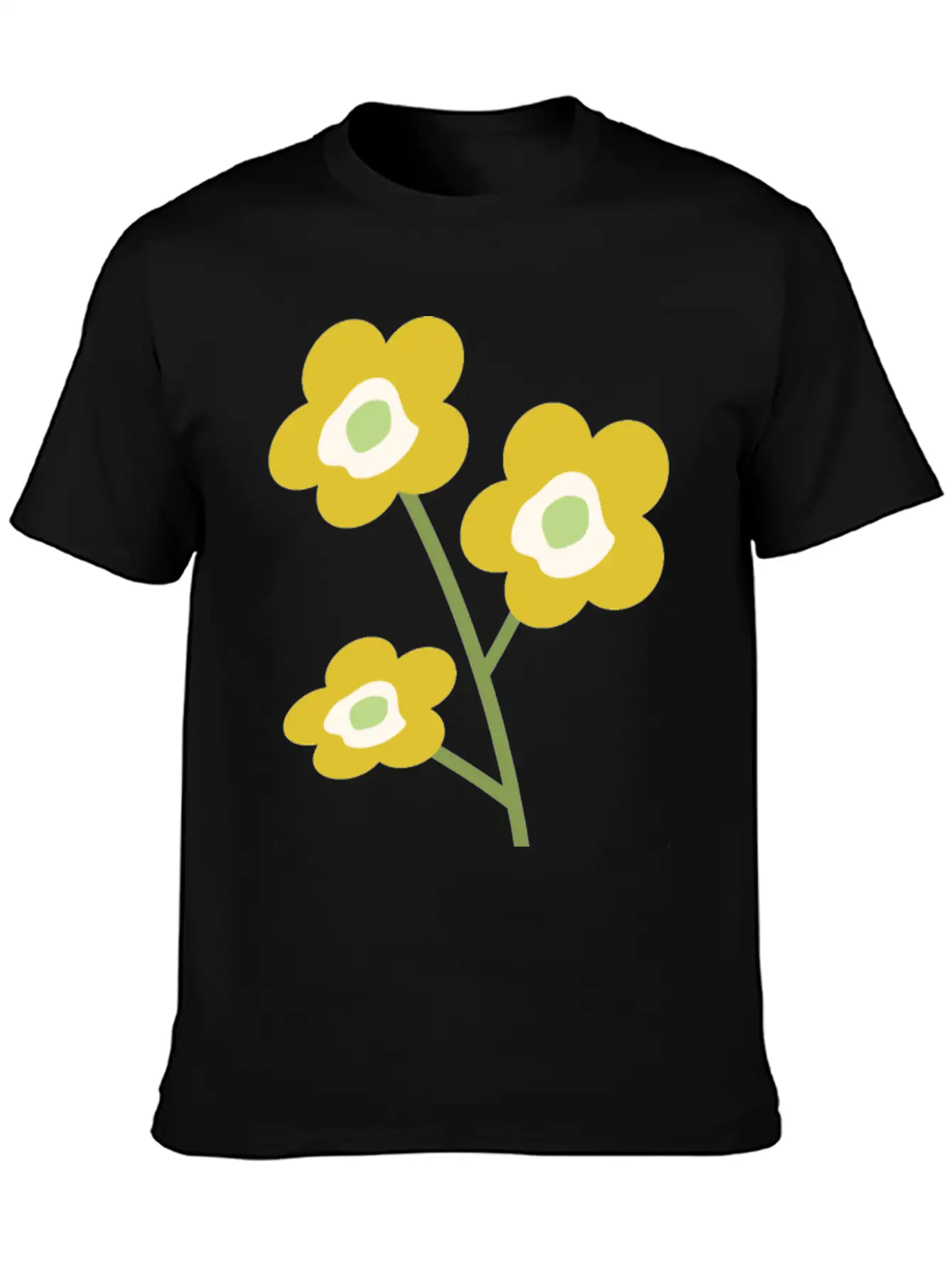 Floral Unisex Casual T-Shirt – Clean Design For Daily Comfort