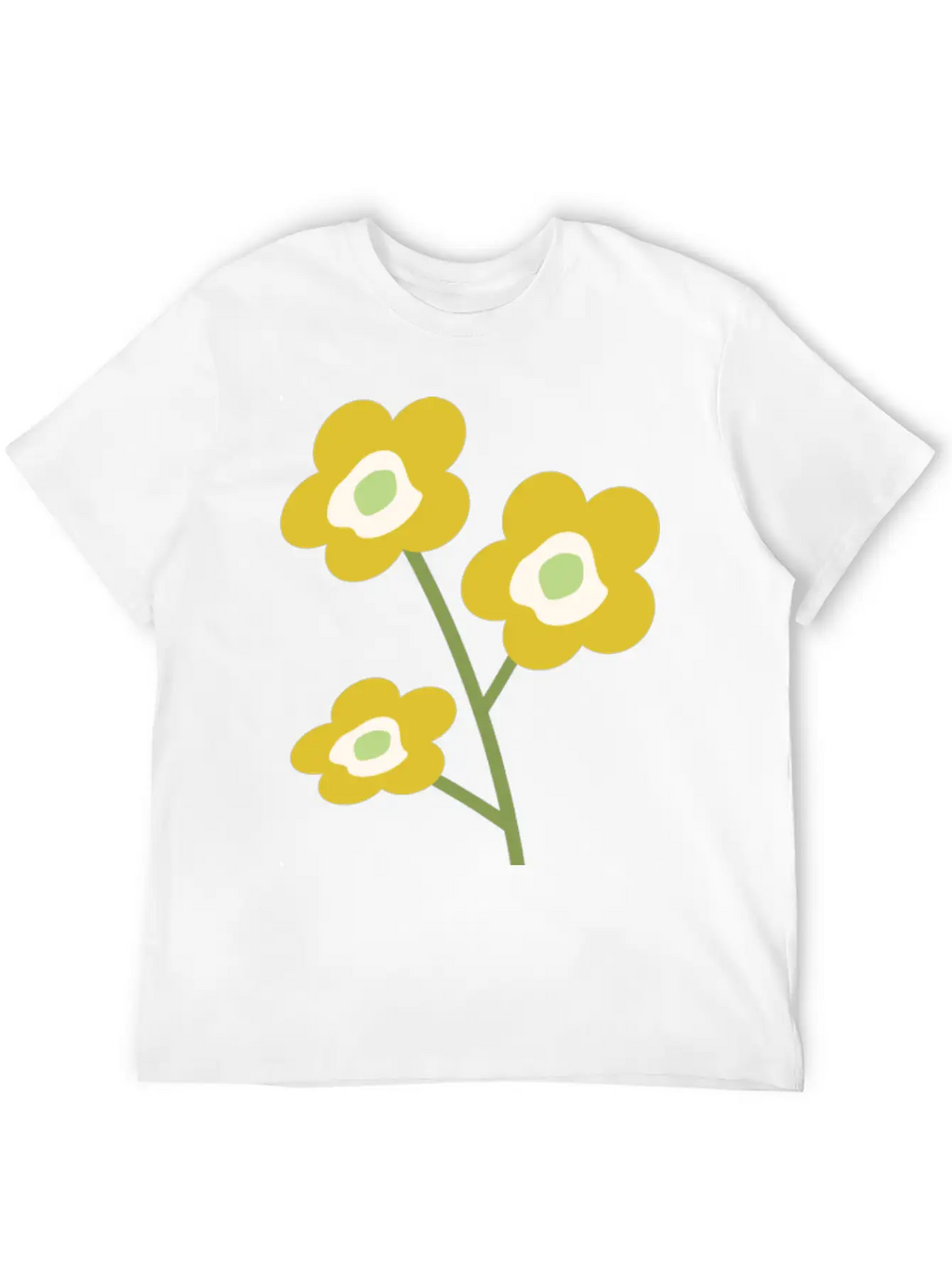 Floral Unisex Casual T-Shirt – Clean Design For Daily Comfort