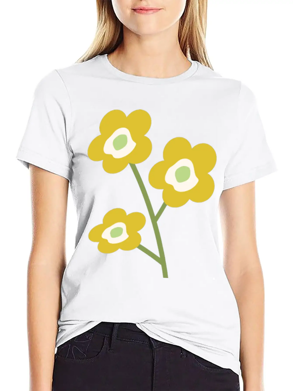 Floral Unisex Casual T-Shirt – Clean Design For Daily Comfort