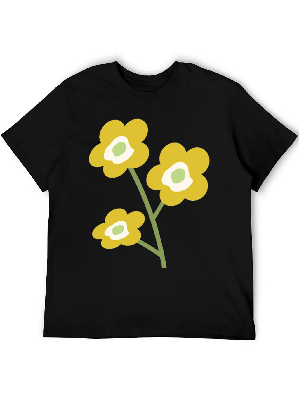 Floral Unisex Casual T-Shirt – Clean Design For Daily Comfort