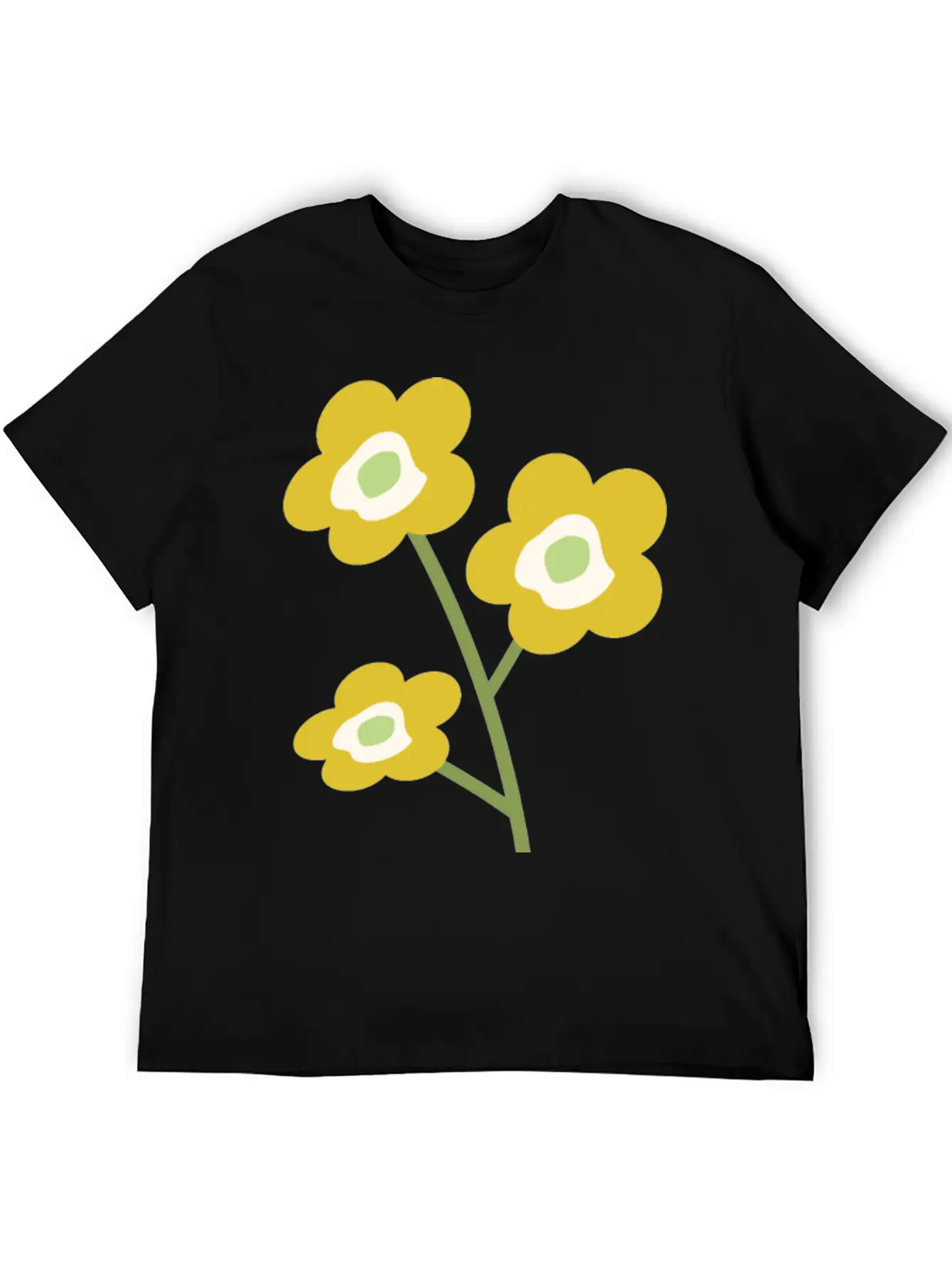 Floral Unisex Casual T-Shirt – Clean Design For Daily Comfort