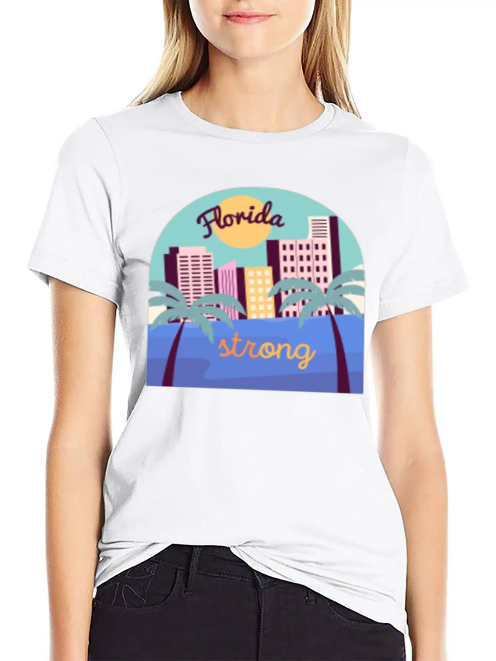 Florida Strong Breathable Soft Cotton T-Shirt – Timeless Casual Look