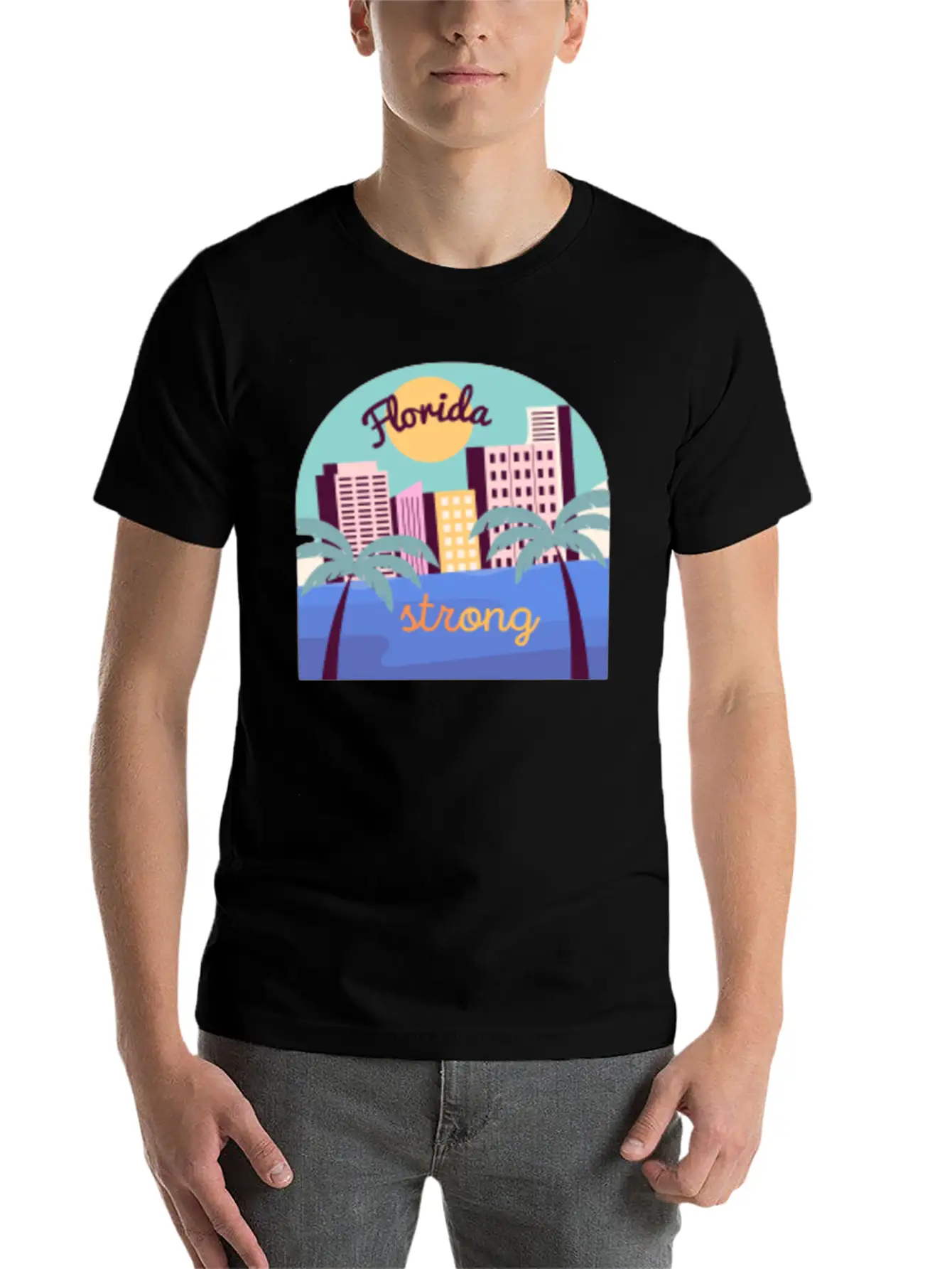 Florida Strong Breathable Soft Cotton T-Shirt – Timeless Casual Look
