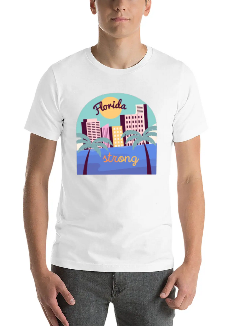 Florida Strong Breathable Soft Cotton T-Shirt – Timeless Casual Look