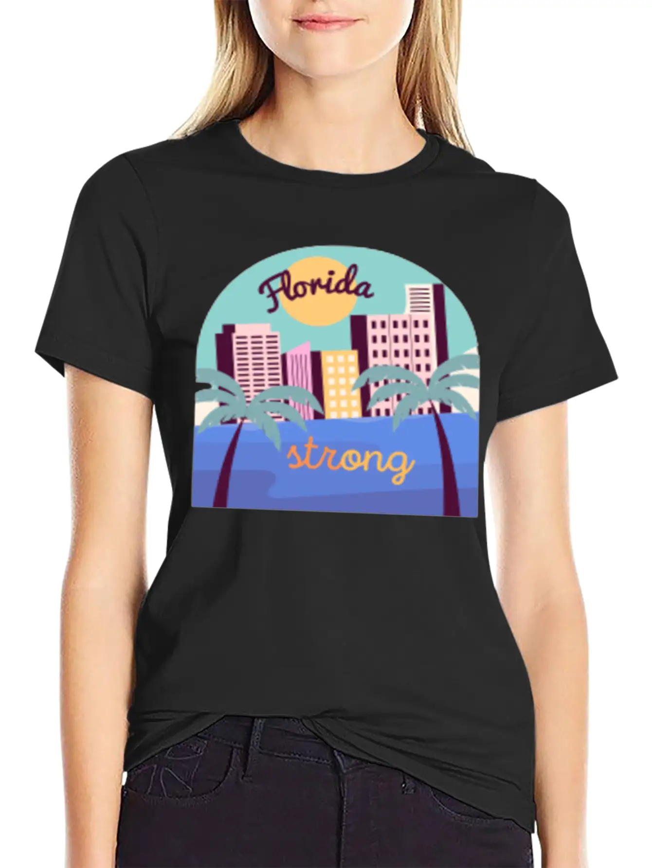 Florida Strong Breathable Soft Cotton T-Shirt – Timeless Casual Look