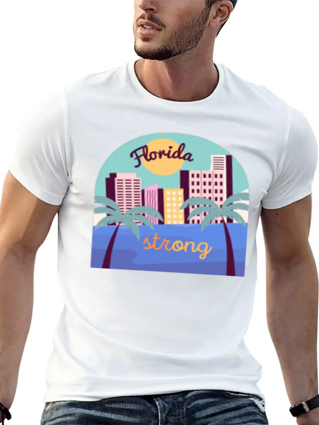 Florida Strong Breathable Soft Cotton T-Shirt – Timeless Casual Look