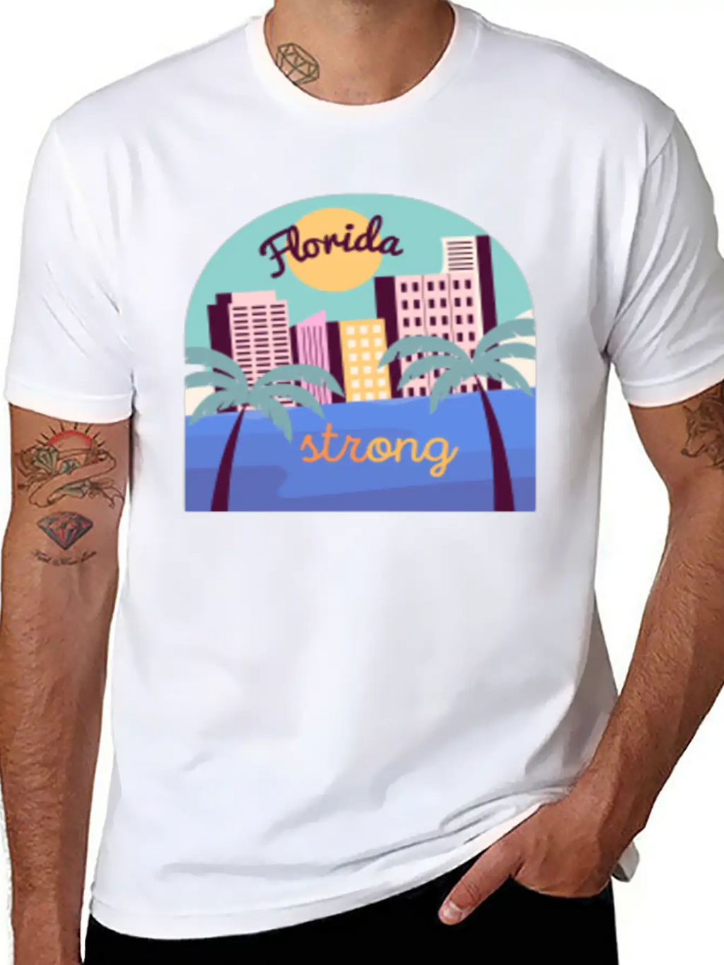 Florida Strong Breathable Soft Cotton T-Shirt – Timeless Casual Look